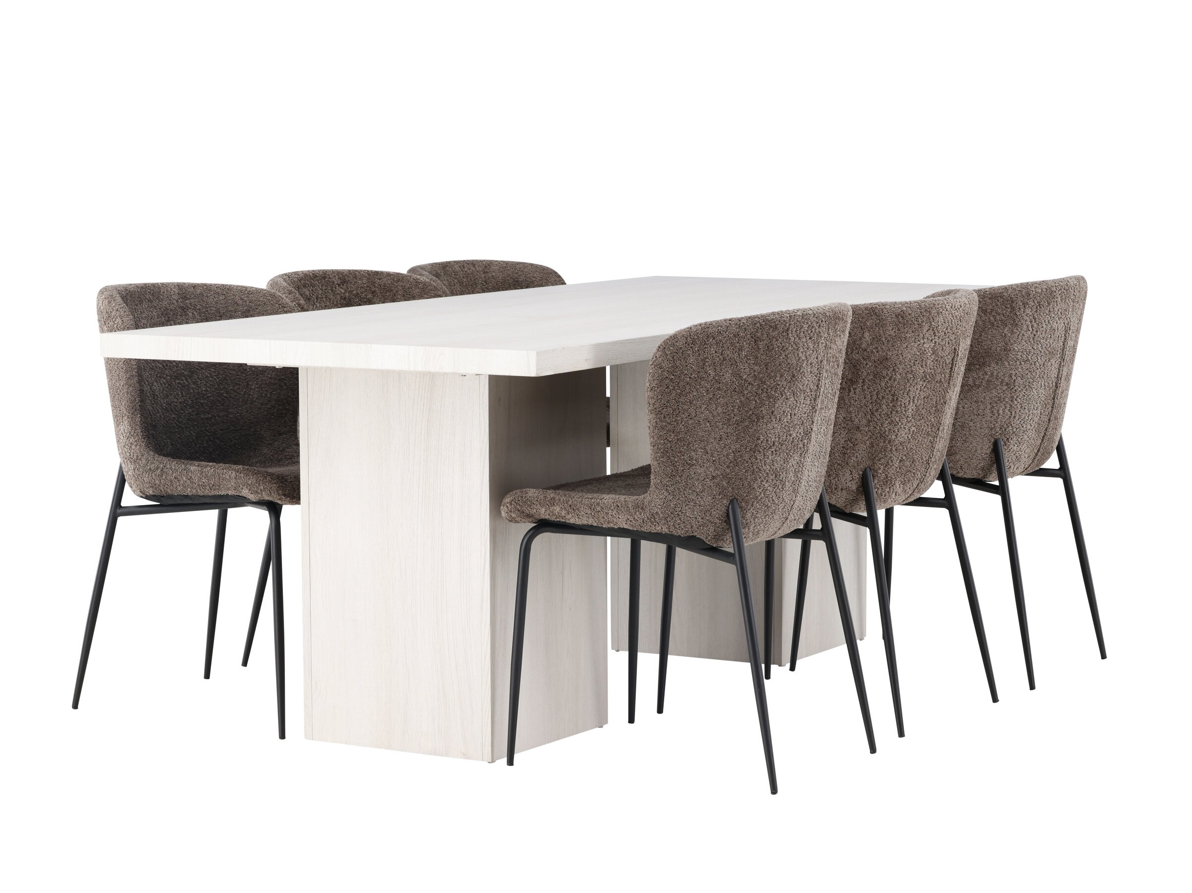 Σετ τραπεζαρίας Dallas 5080 (Καφέ)