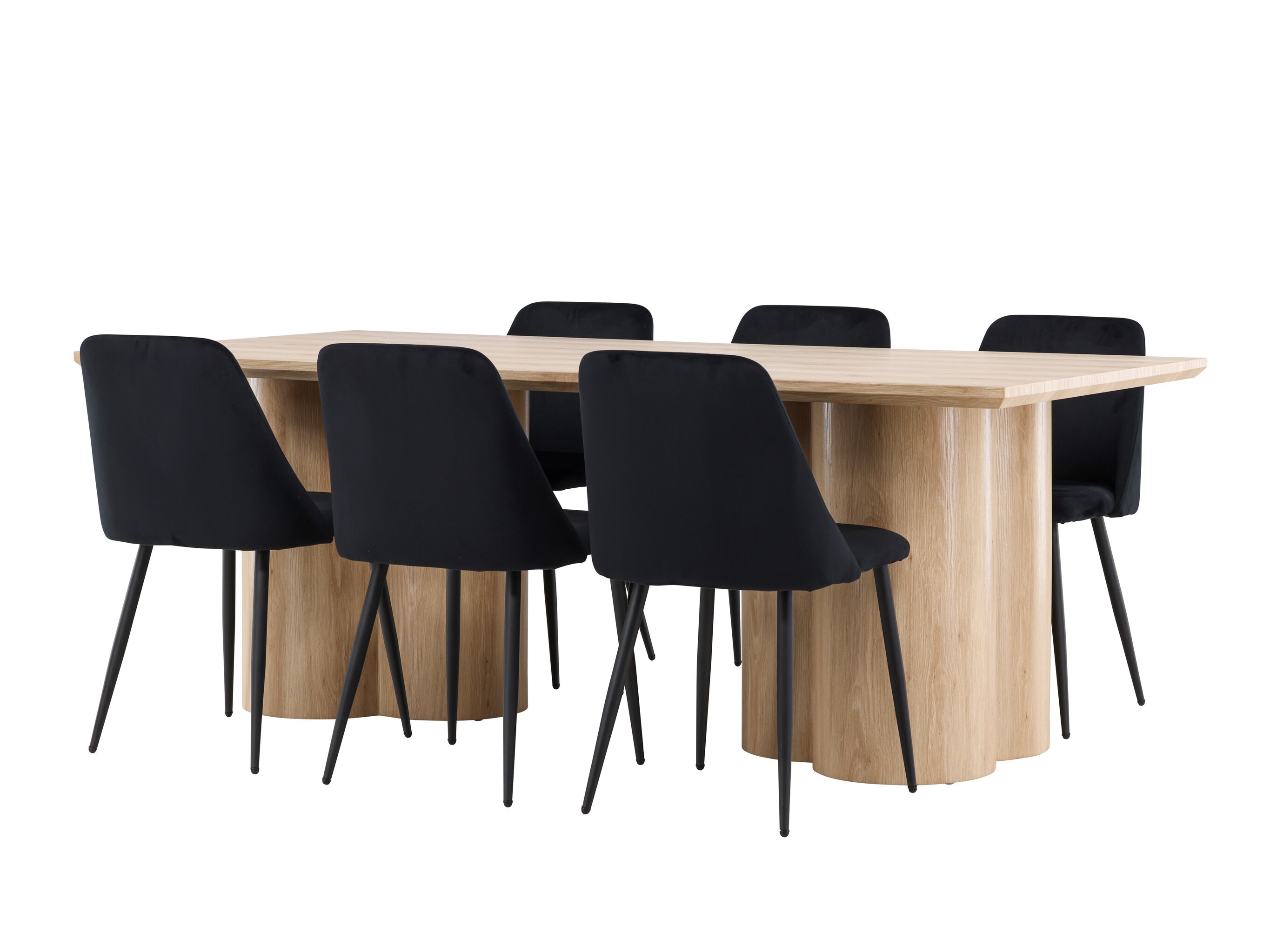 Σετ τραπεζαρίας Dallas 5182 (Ανοιχτό χρώμα ξύλου)