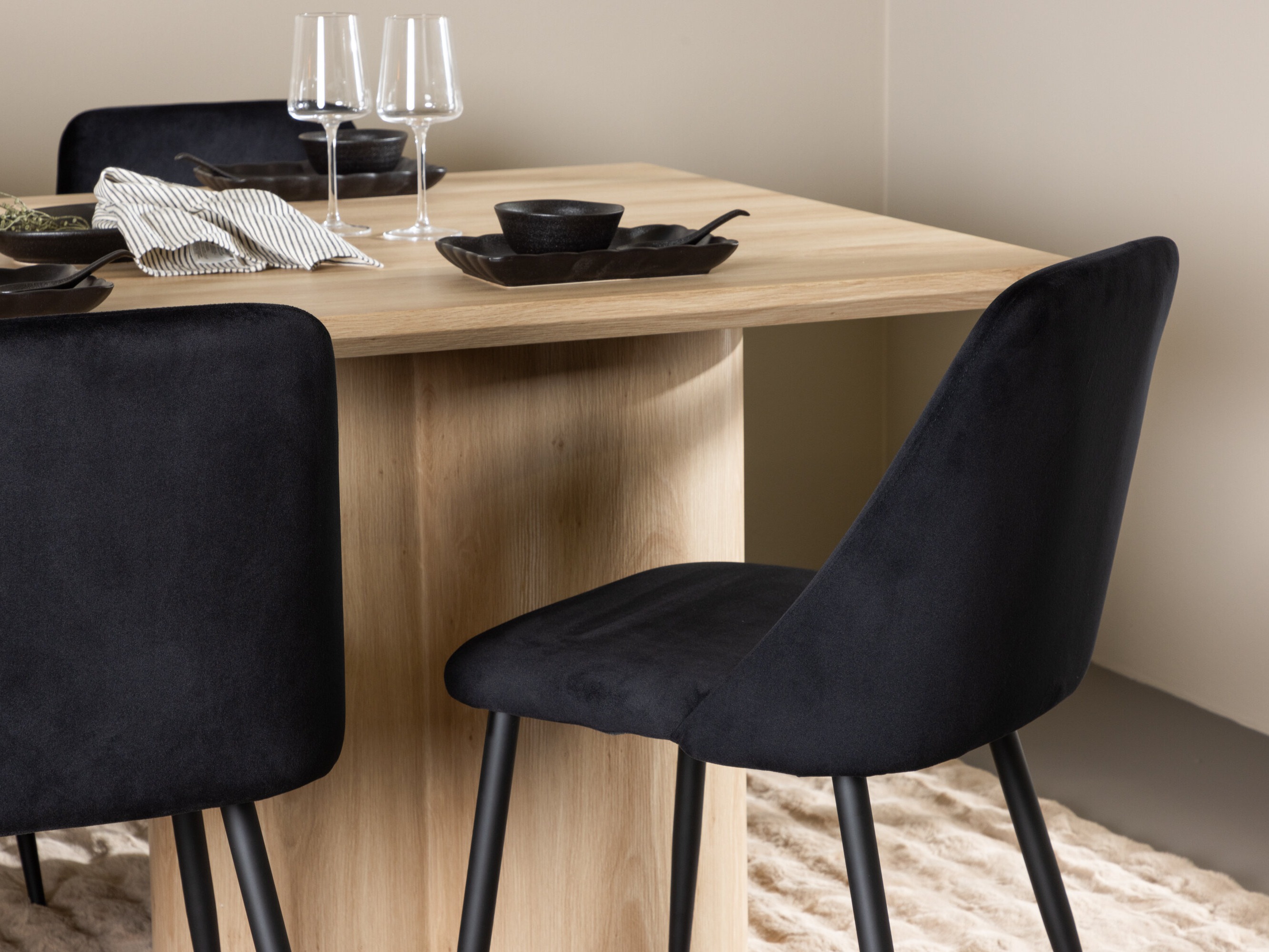 Σετ τραπεζαρίας Dallas 5182 (Ανοιχτό χρώμα ξύλου)