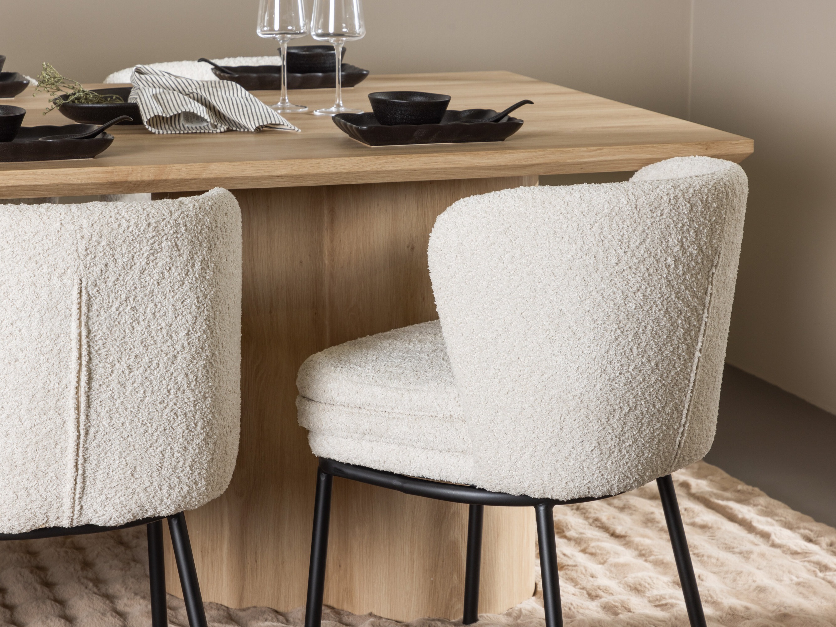 Σετ τραπεζαρίας Dallas 5176 (Ανοιχτό χρώμα ξύλου)