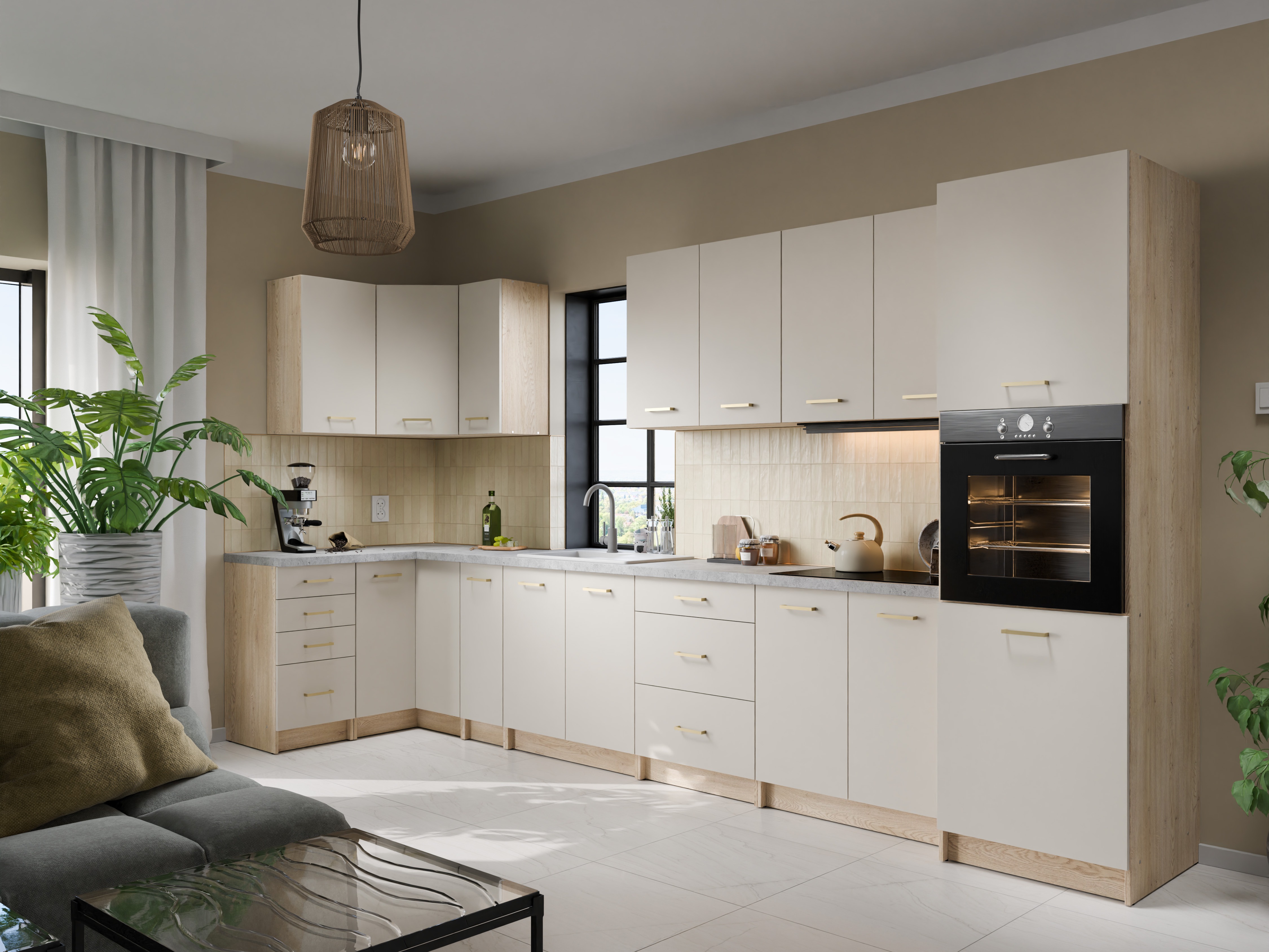 Modular cabinet with doors Quti 109