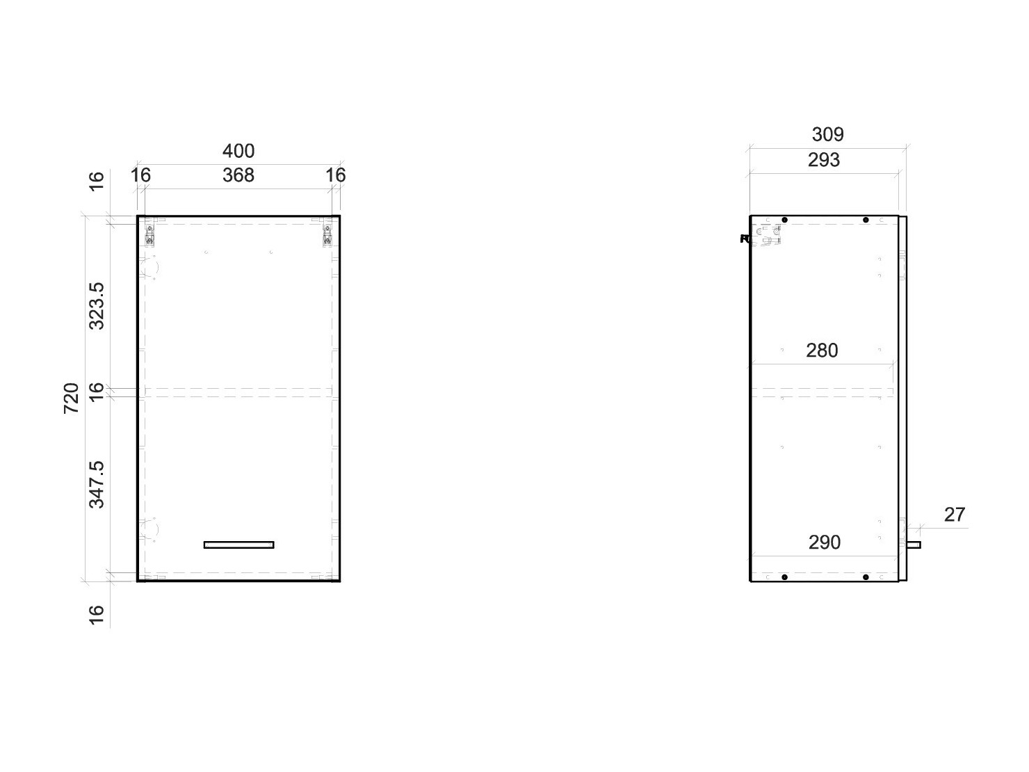 Πολυμορφικό ντουλάπι τοίχου Quti 114