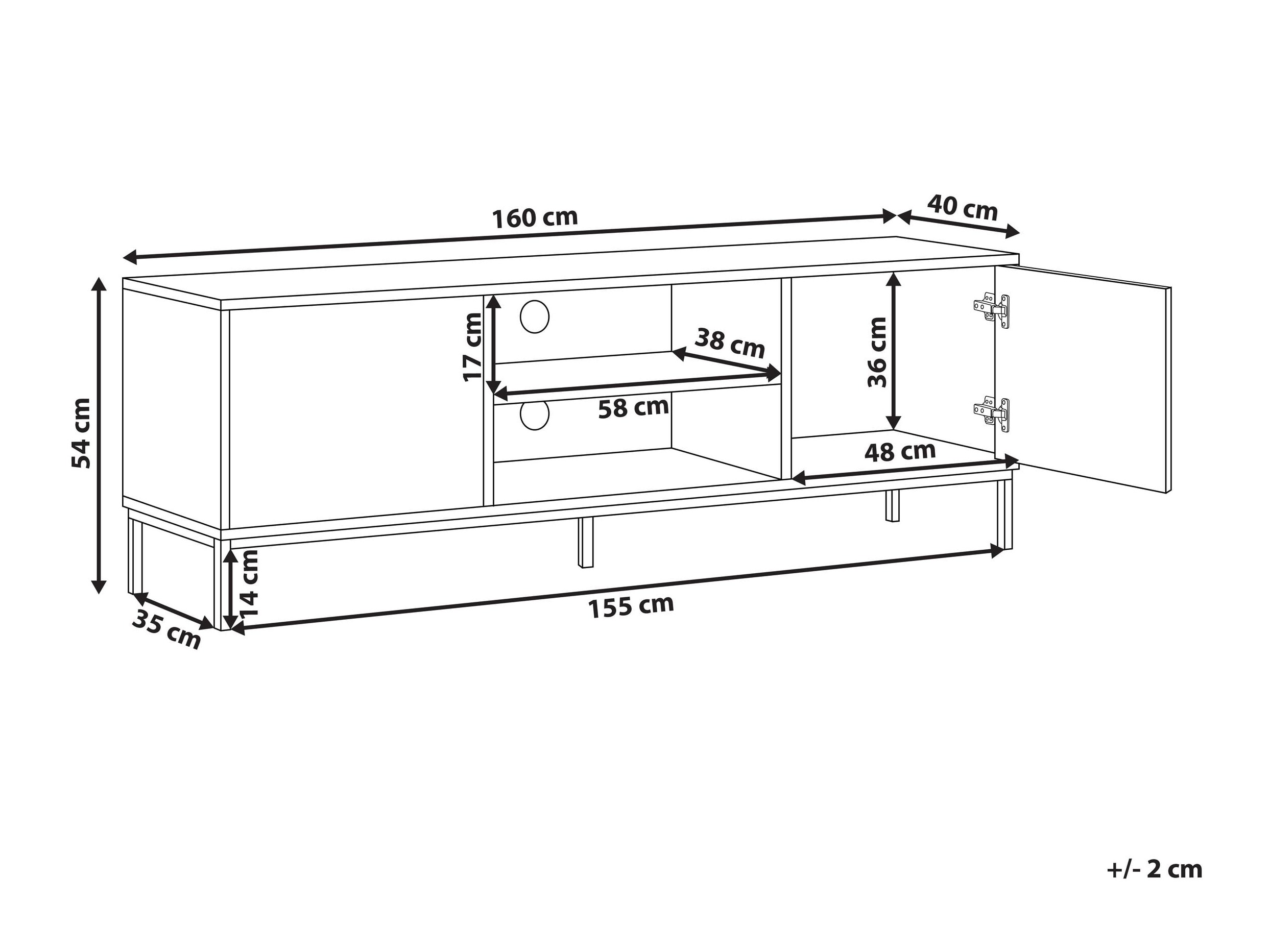 TV stand Berwyn 2904