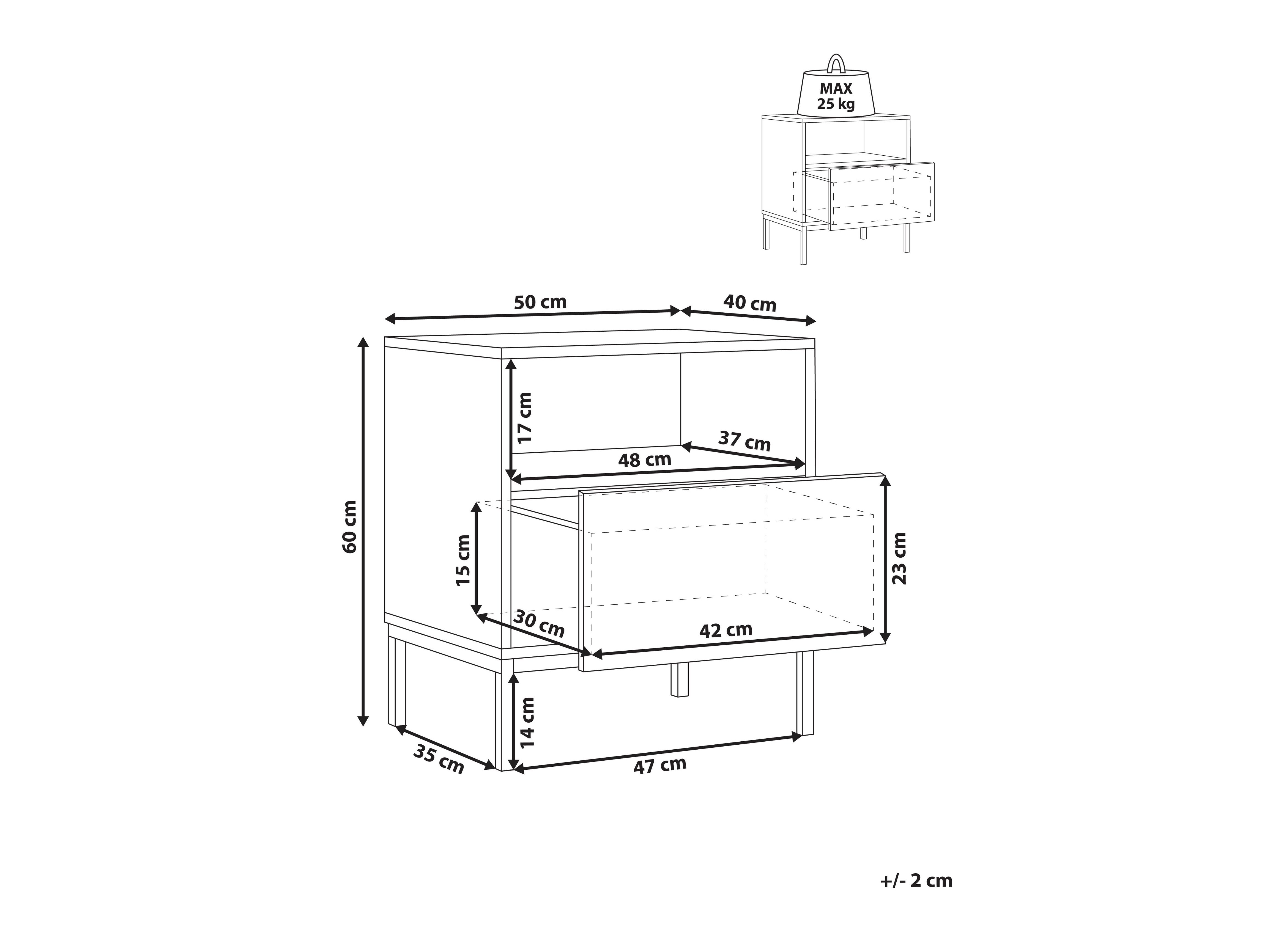 Κομοδίνο Berwyn 2906