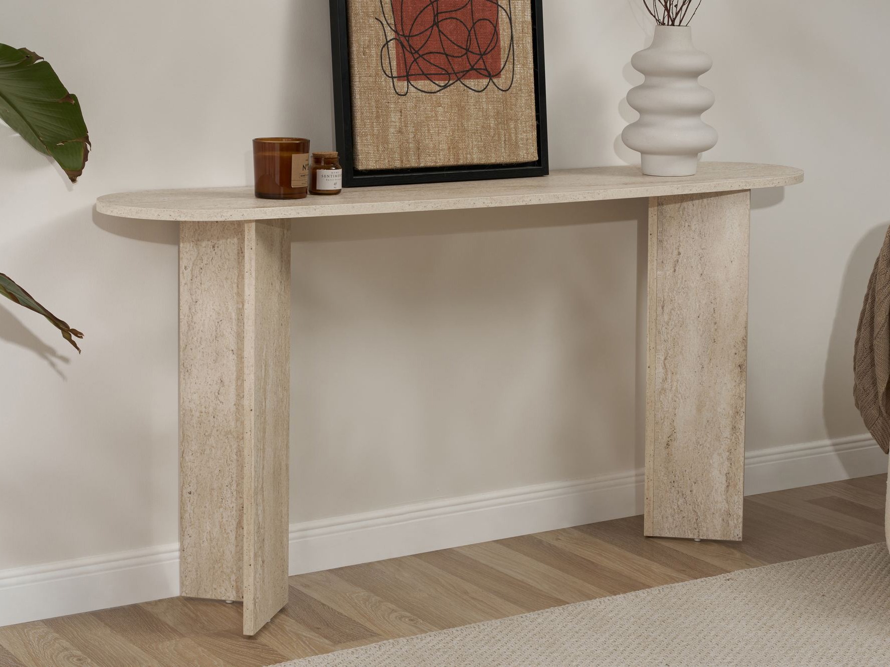 Κονσόλα Novato 133 (Ανοιχτόχρωμη τραβερτίνη)