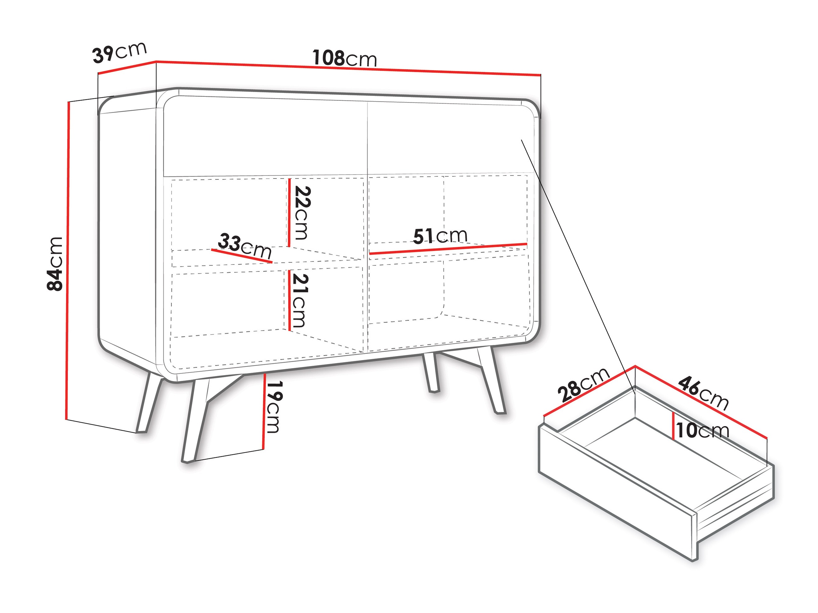 Συρταριέρα Focos