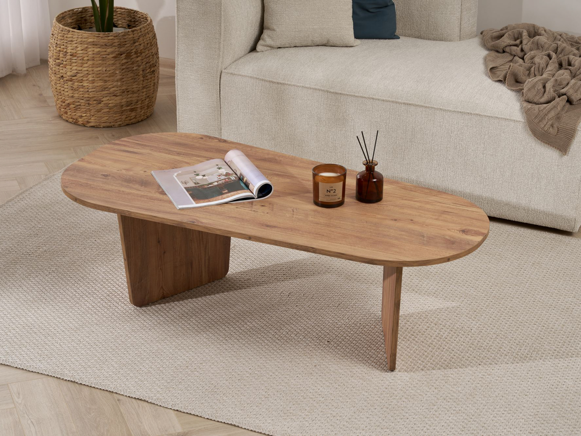 Τραπεζάκι σαλονιού Novato 135 (Πεύκο)