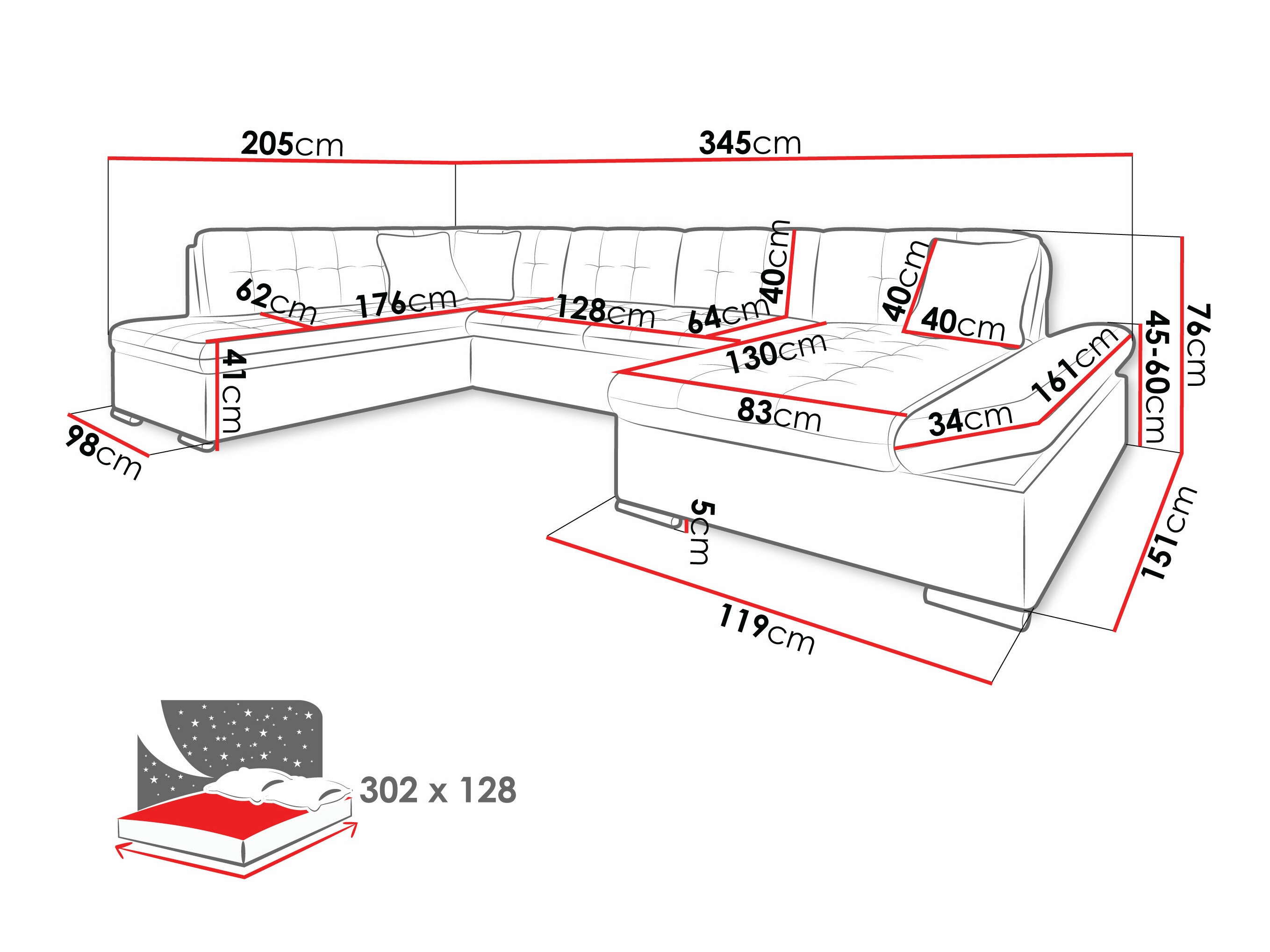 Γωνιακός Καναπές Comfivo Tilia I (Soft 017 + Kronos 22 + Kronos 02)