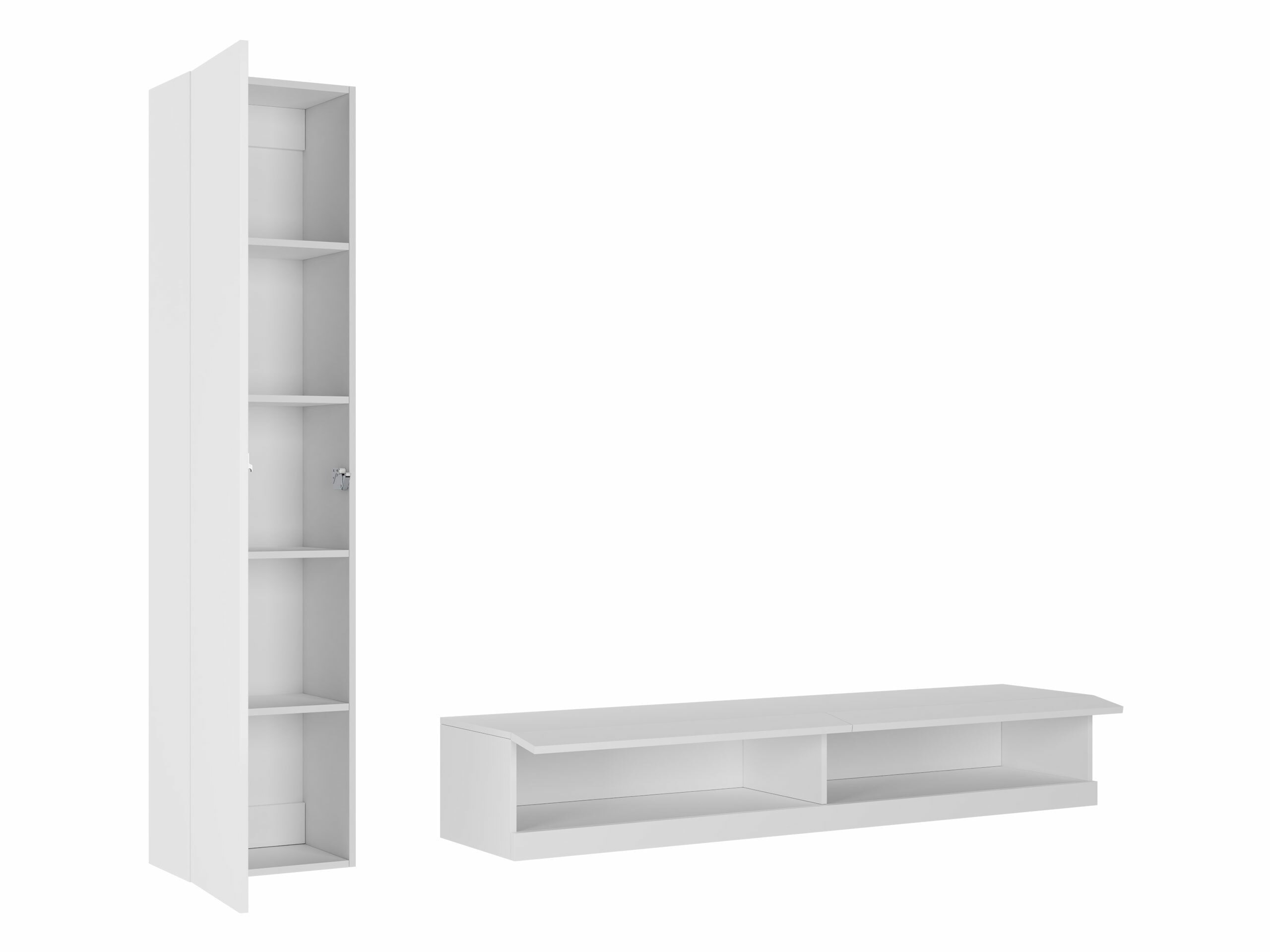 Σετ επίπλων σαλονιού Vilrin VI (Μαύρο + Γυαλιστερό μαύρο)