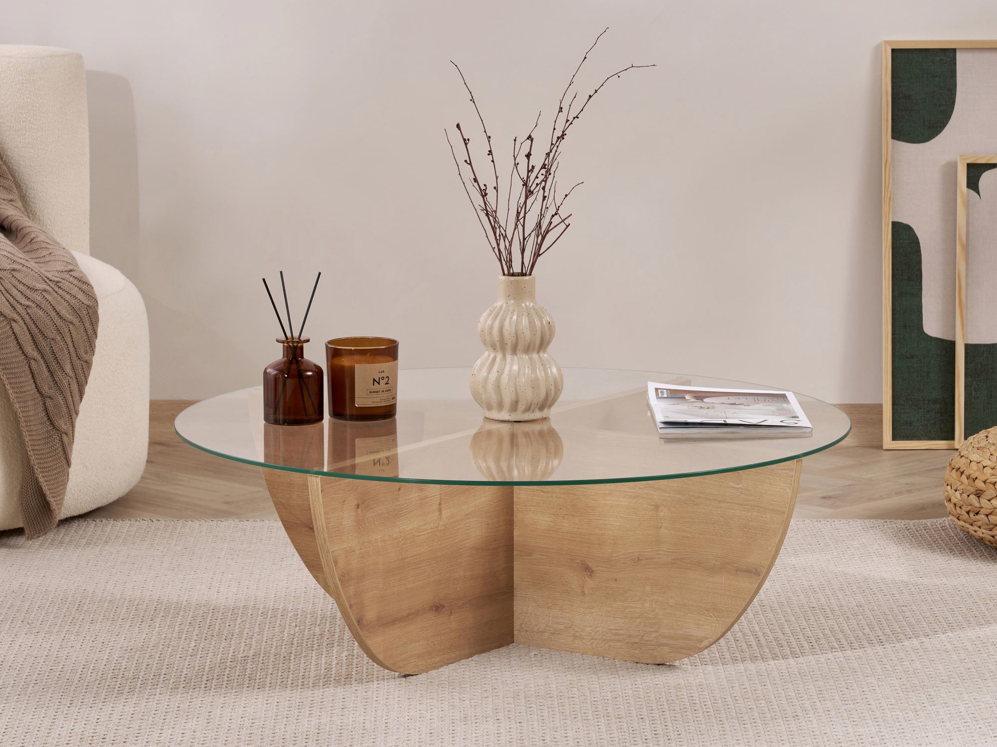 Τραπεζάκι σαλονιού Novato 140 (Δρυς)