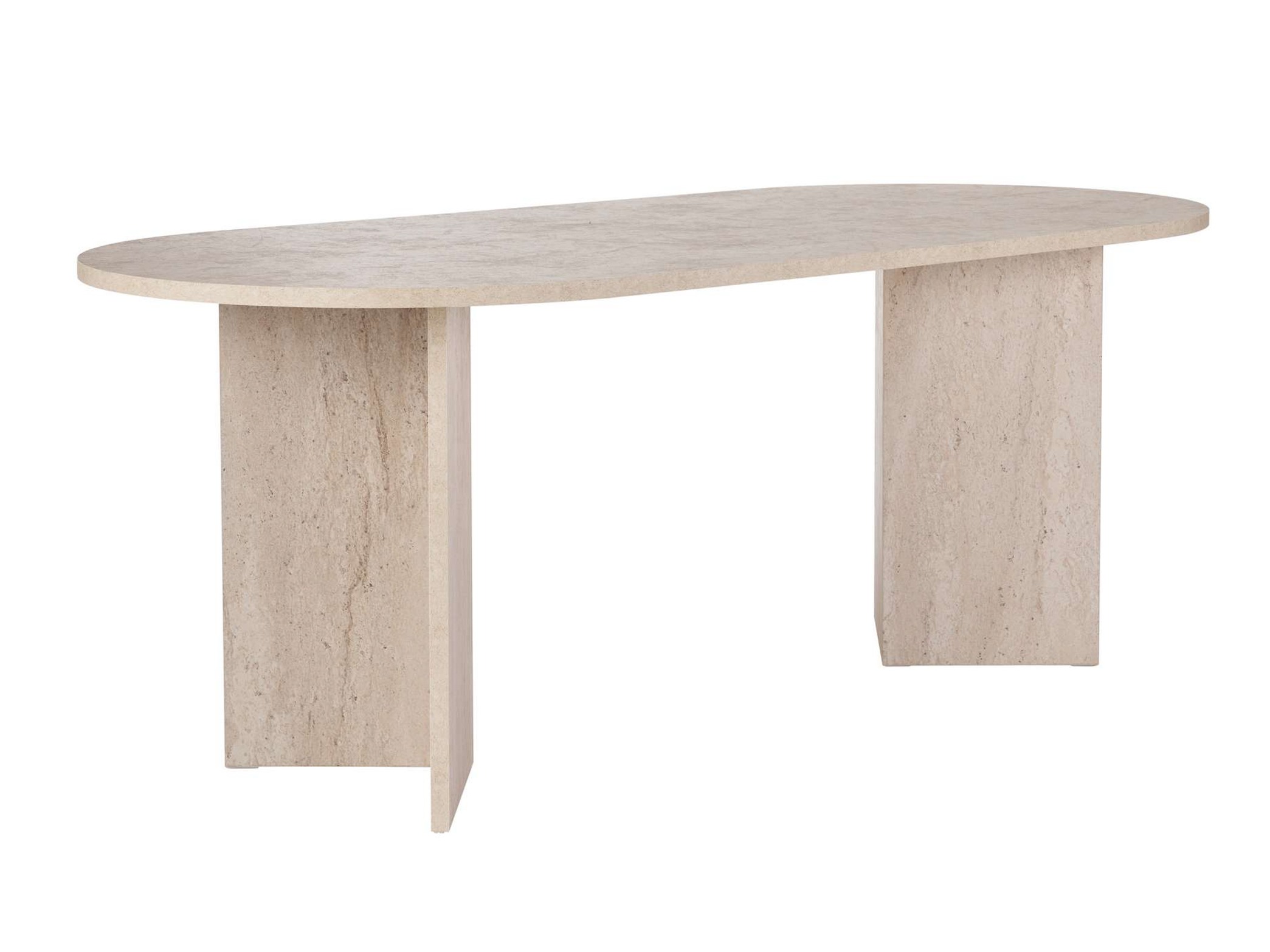 Τραπέζι Novato 138 (Ανοιχτόχρωμη τραβερτίνη)