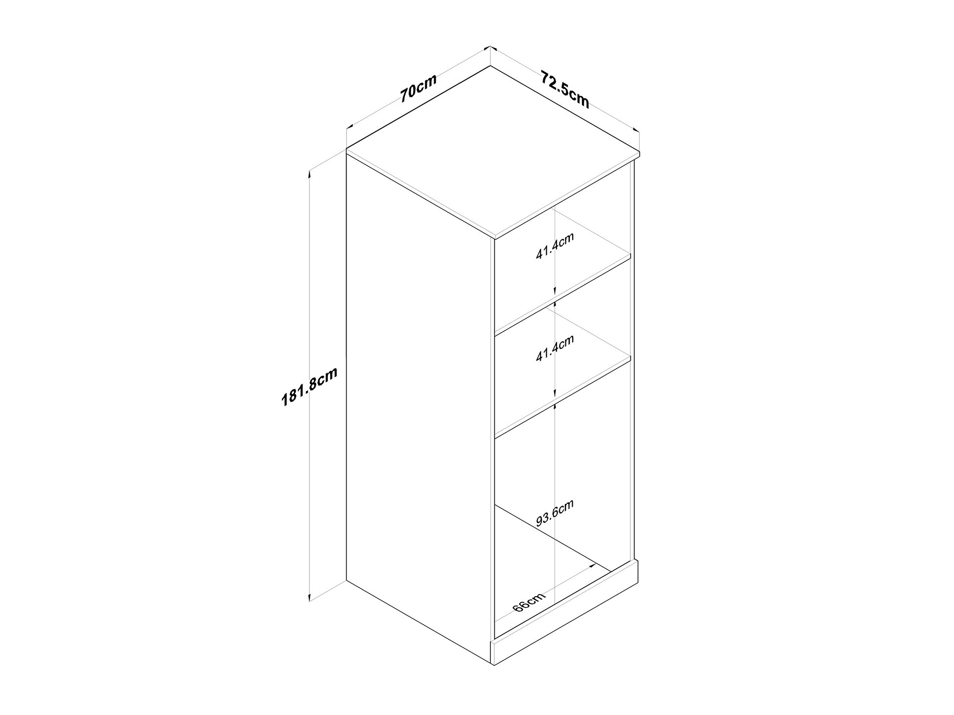 Bathroom shelf Kailua 2672