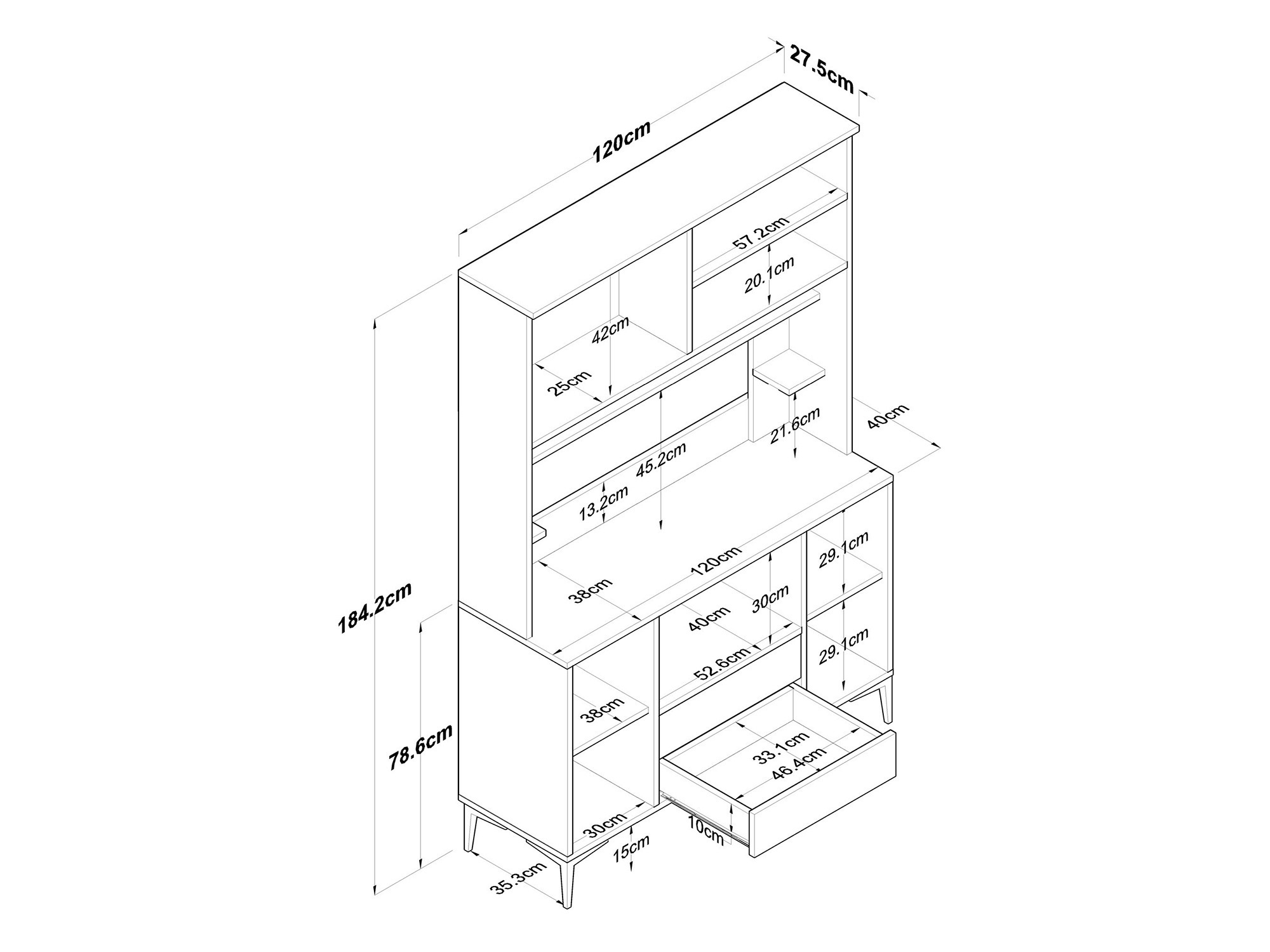 Multifunctional furniture Kailua 2674