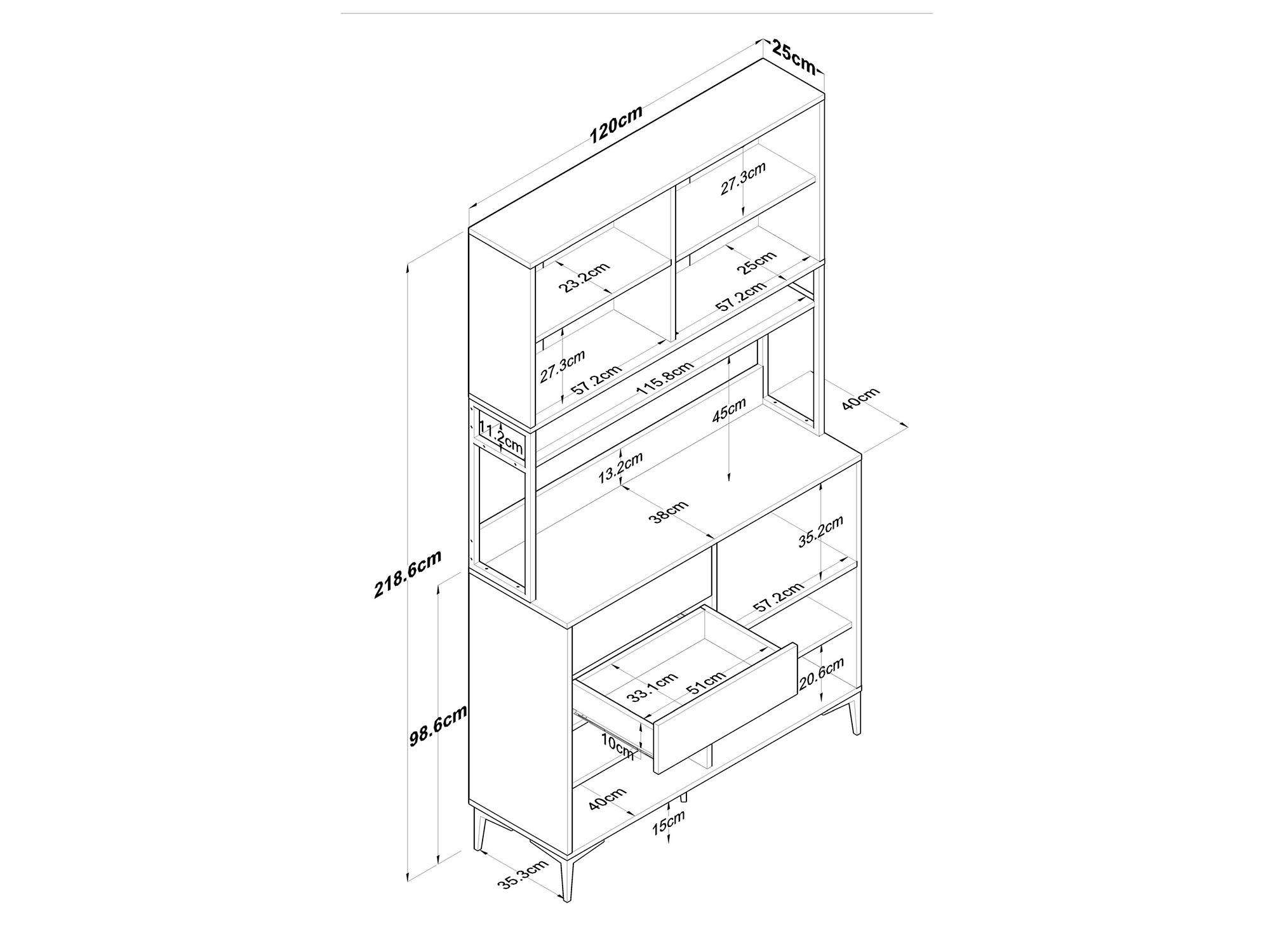 Multifunctional furniture Kailua 2681