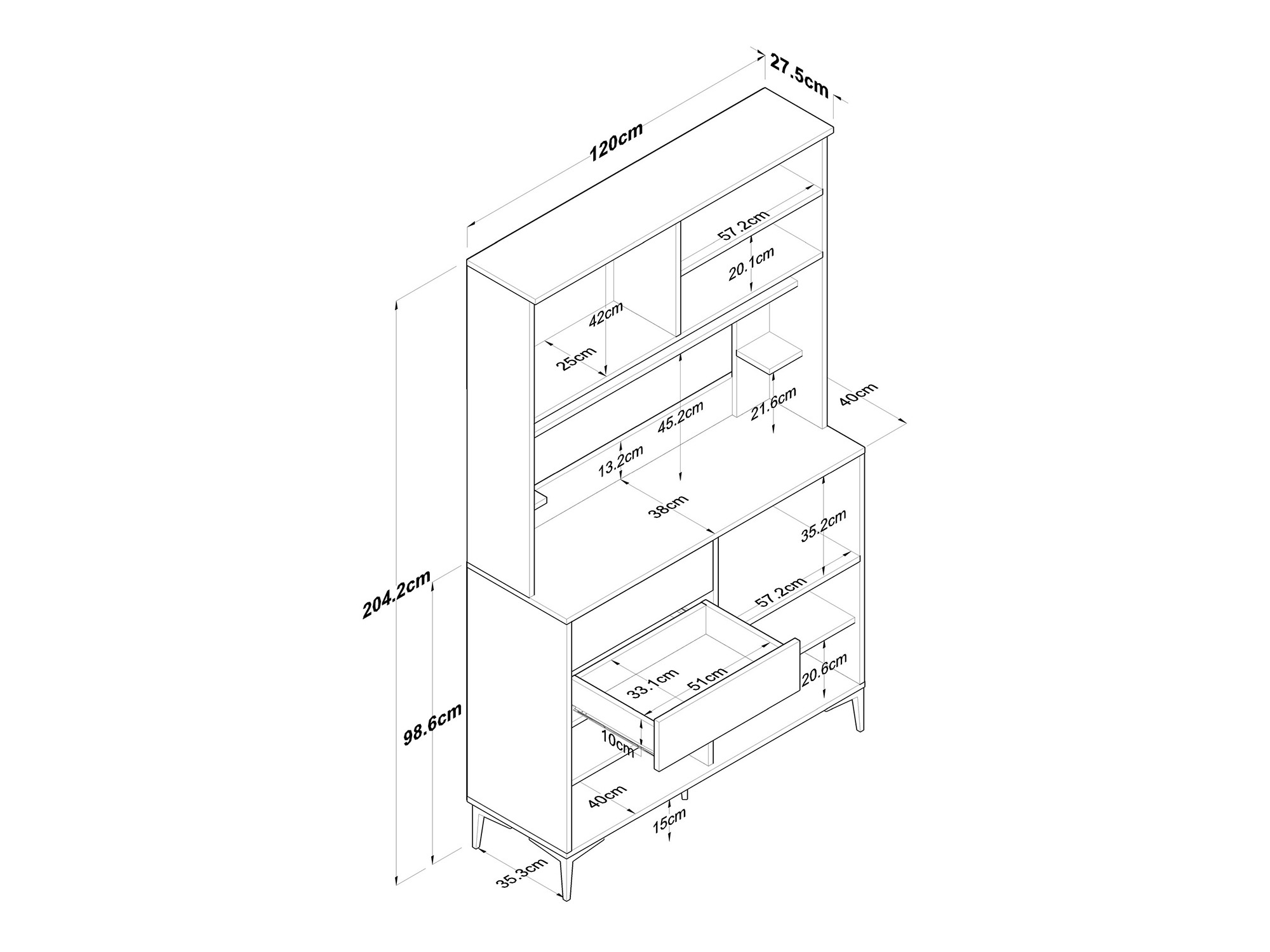 Multifunctional furniture Kailua 2682