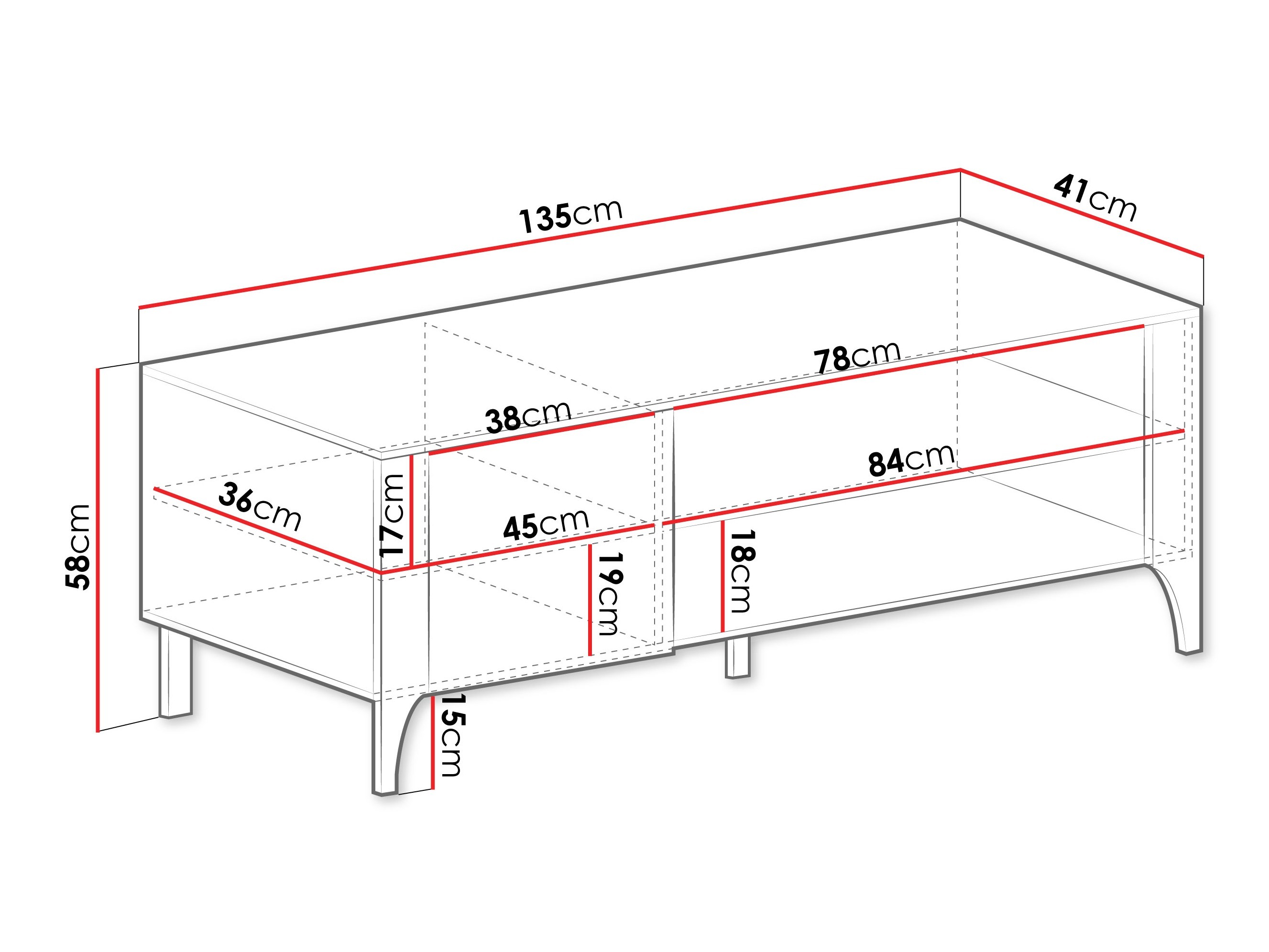 Έπιπλο τηλεόρασης Mavtoru 107 (Μαύρο)