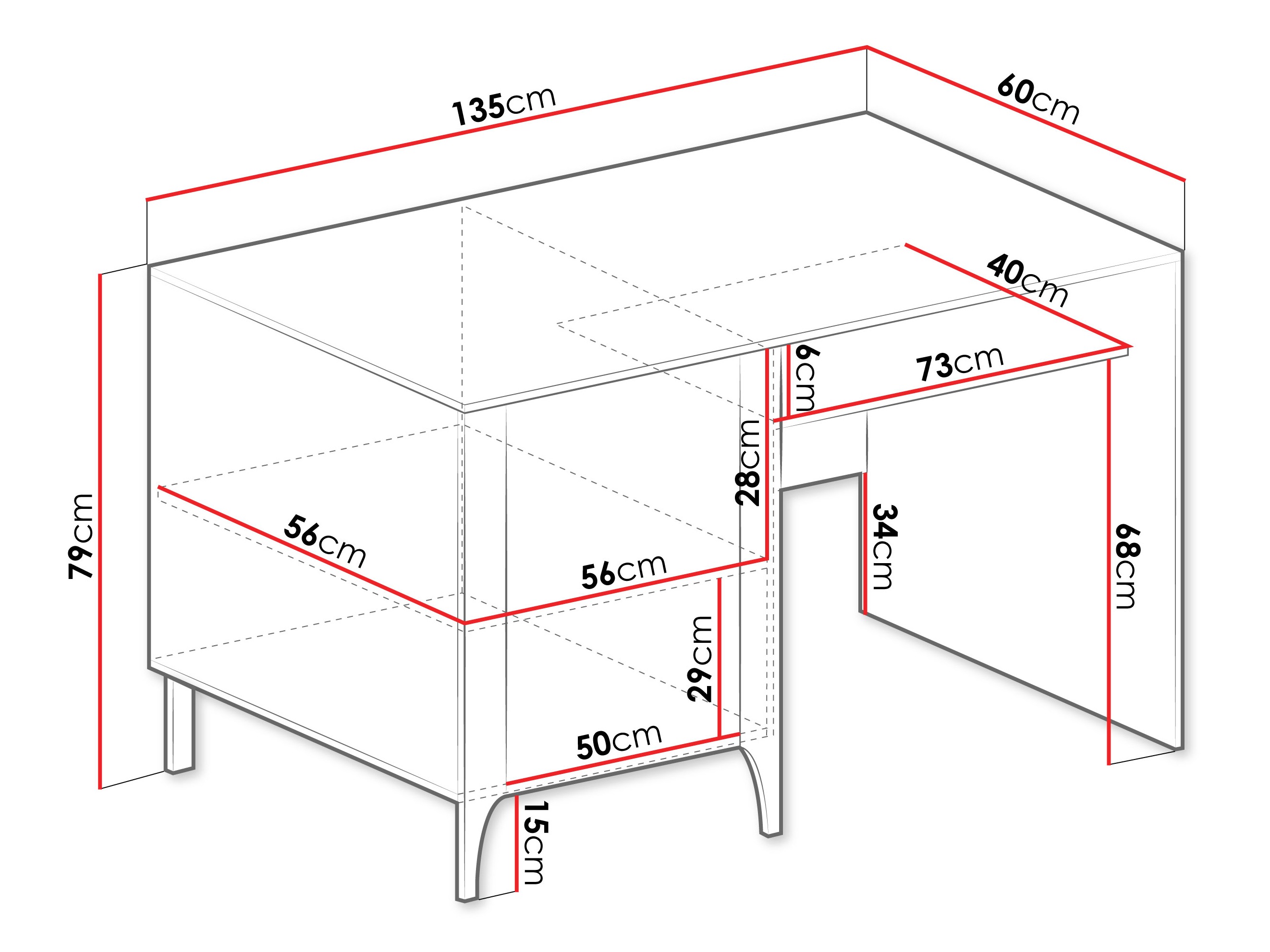 Γραφείο Mavtoru 108 (Μαύρο)