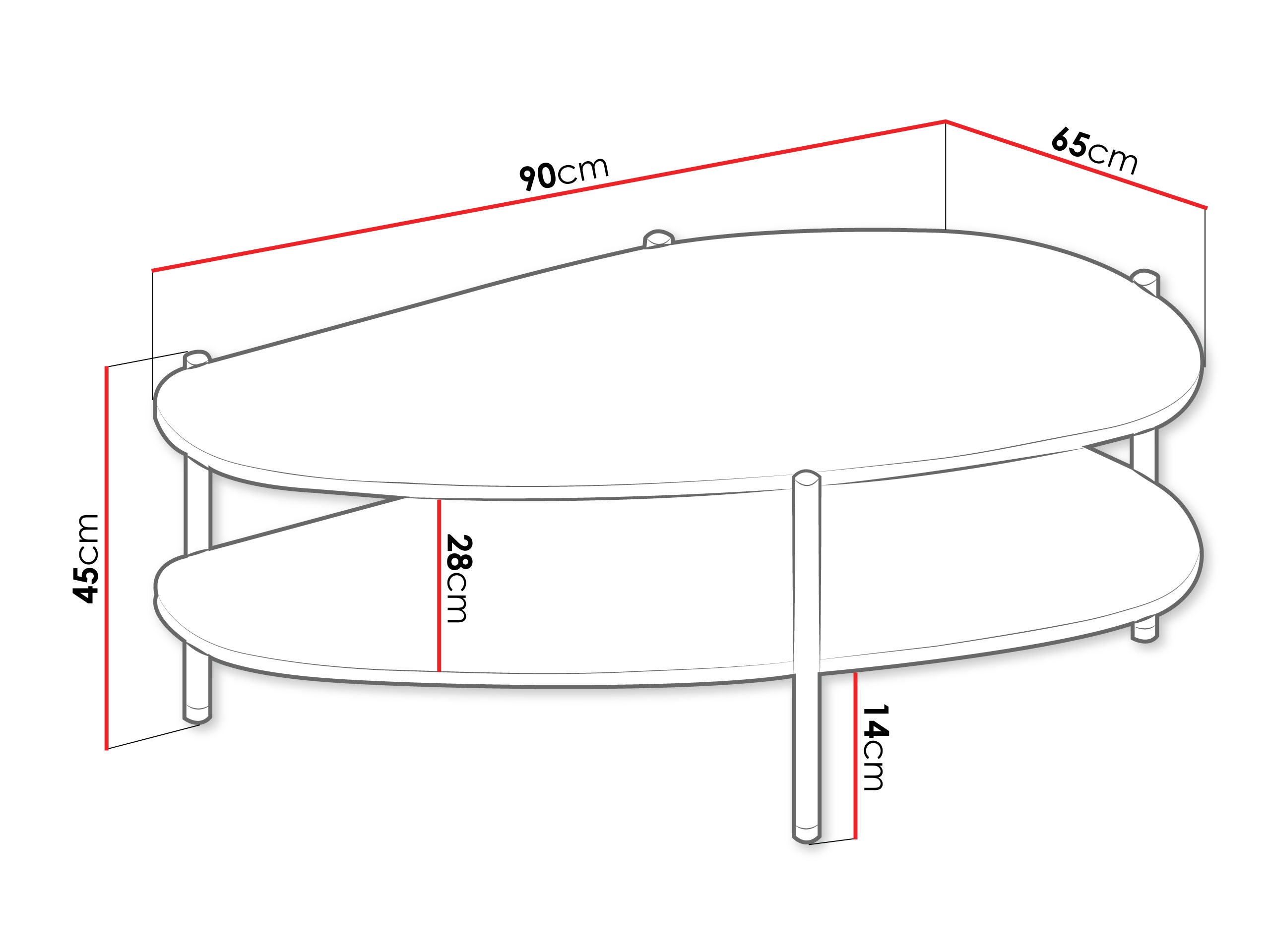 Τραπεζάκι σαλονιού Mavtoru 109 (Μαύρο)