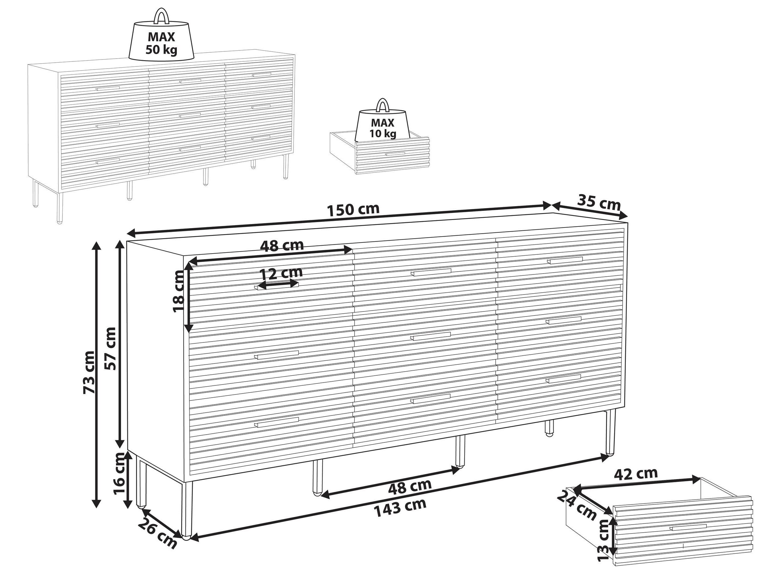 Συρταριέρα Berwyn 2914
