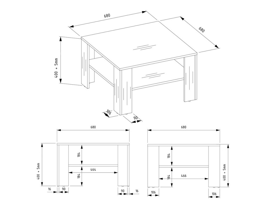 Τραπεζάκι σαλονιού Mandeville 358