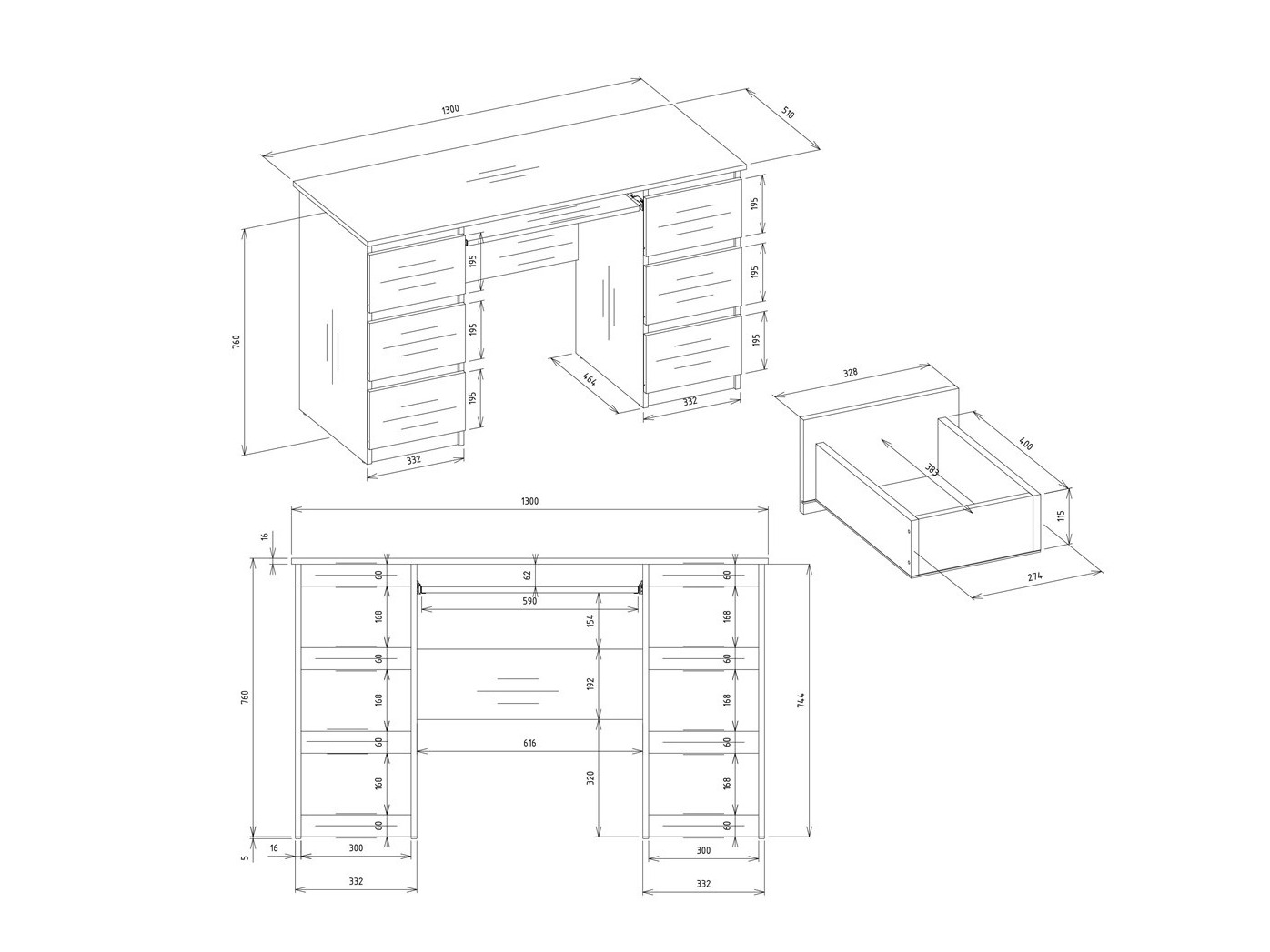 Desk Mandeville 306