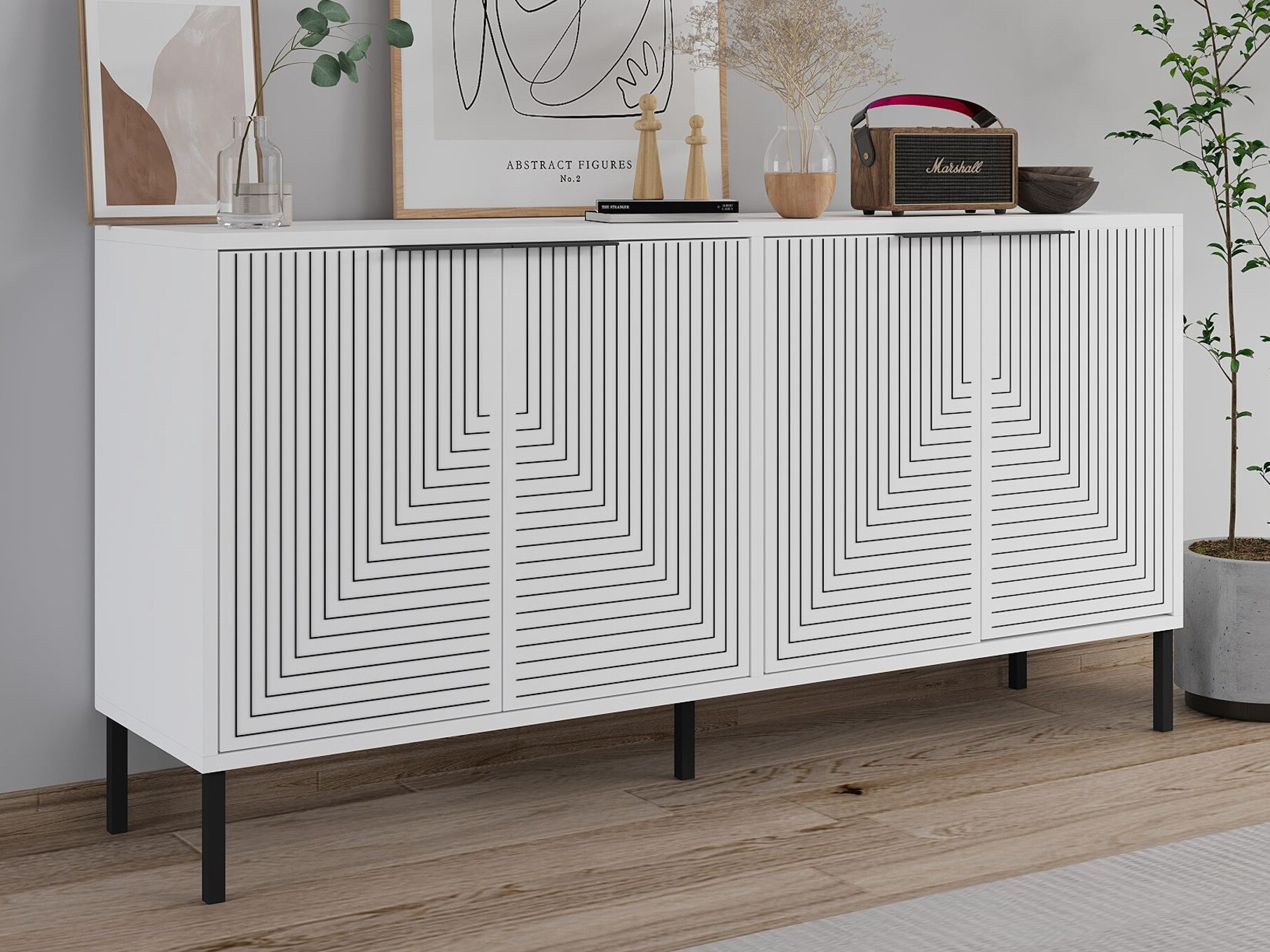 Μπουφέ Kailua 2704 (Άσπρο)