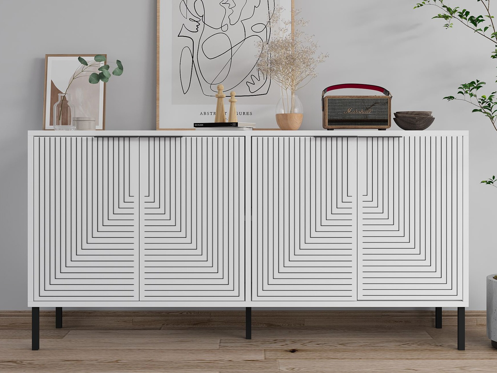 Μπουφέ Kailua 2704 (Άσπρο)