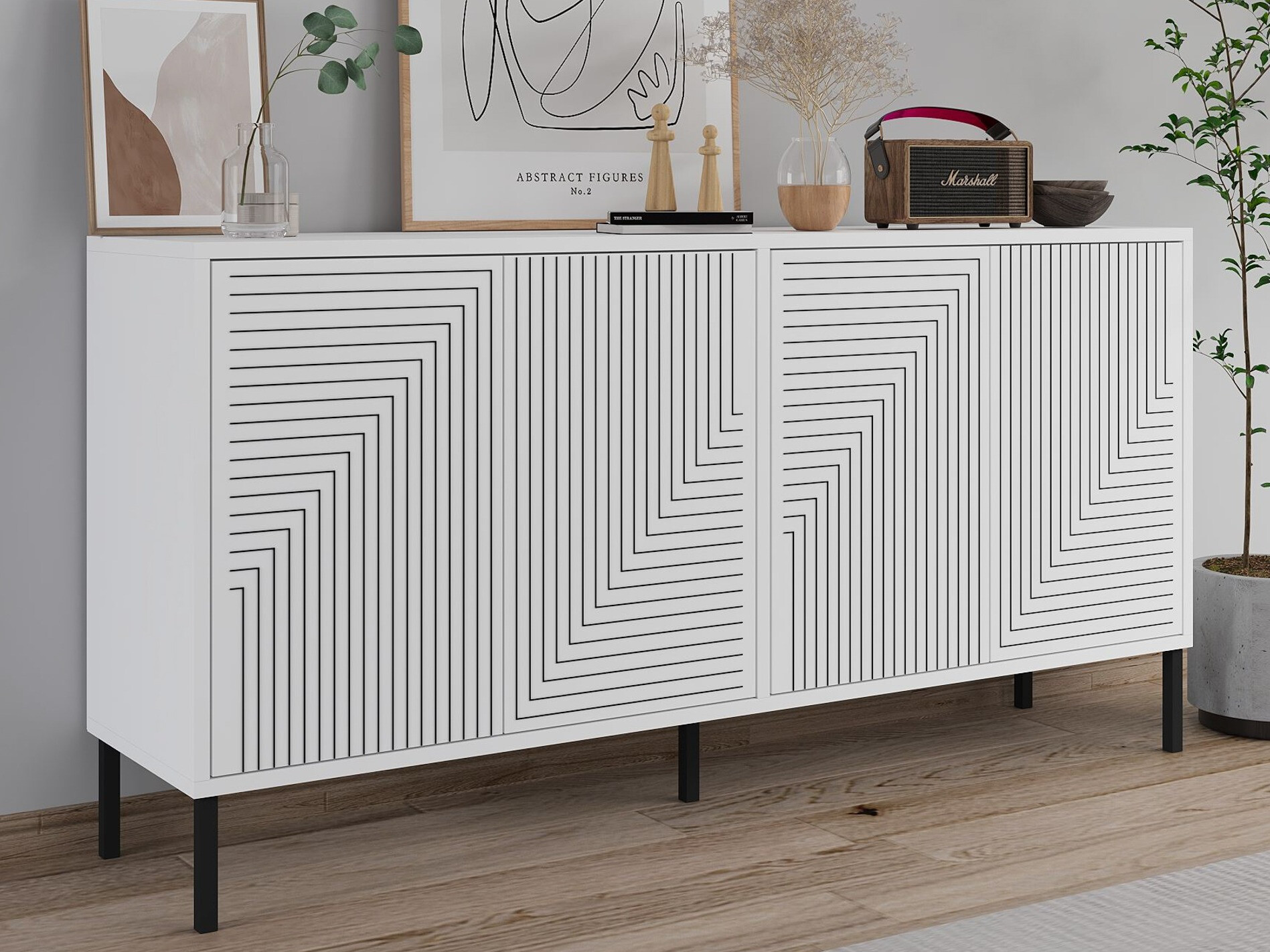 Μπουφέ Kailua 2707 (Άσπρο)