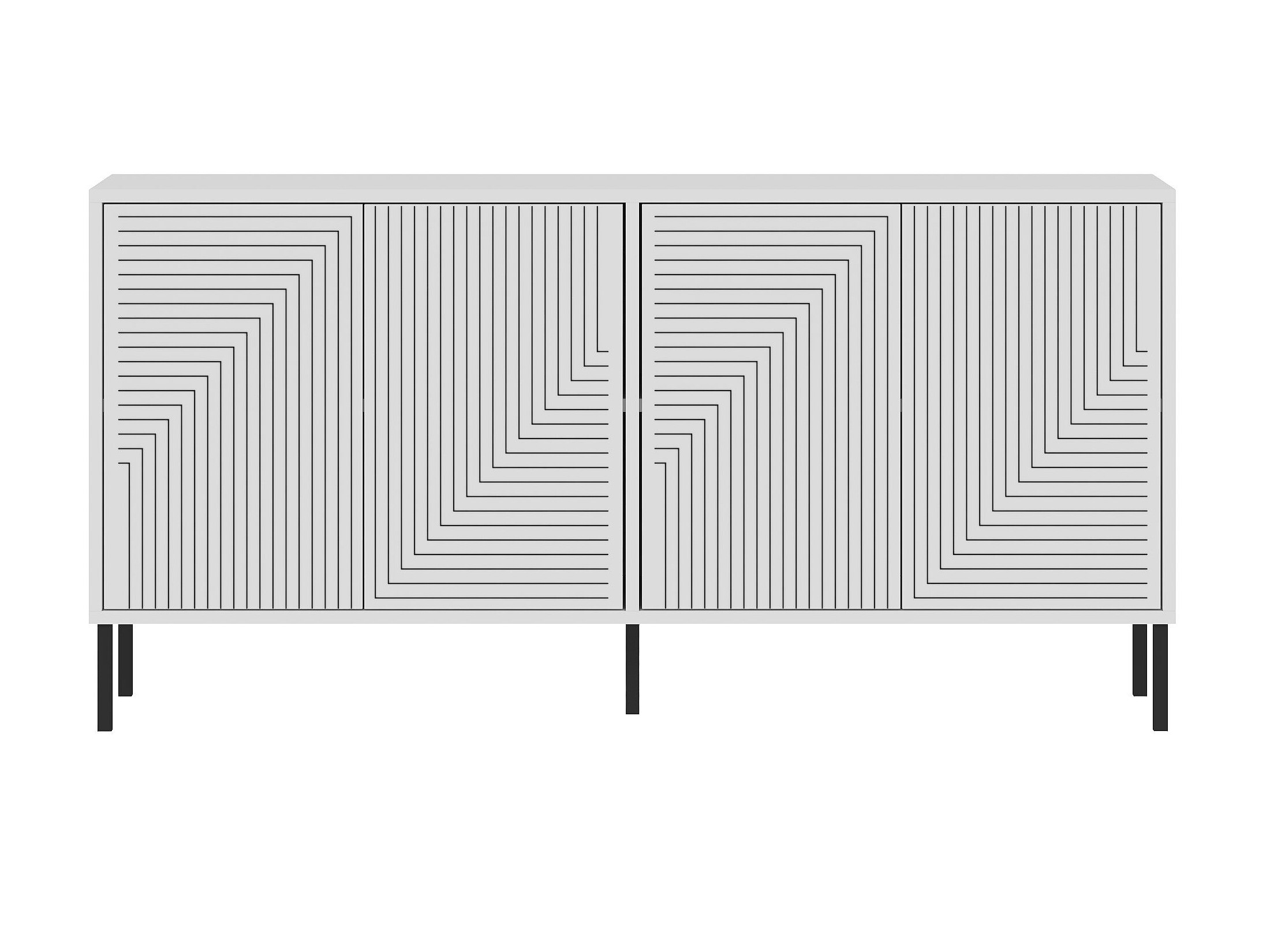 Μπουφέ Kailua 2707 (Άσπρο)