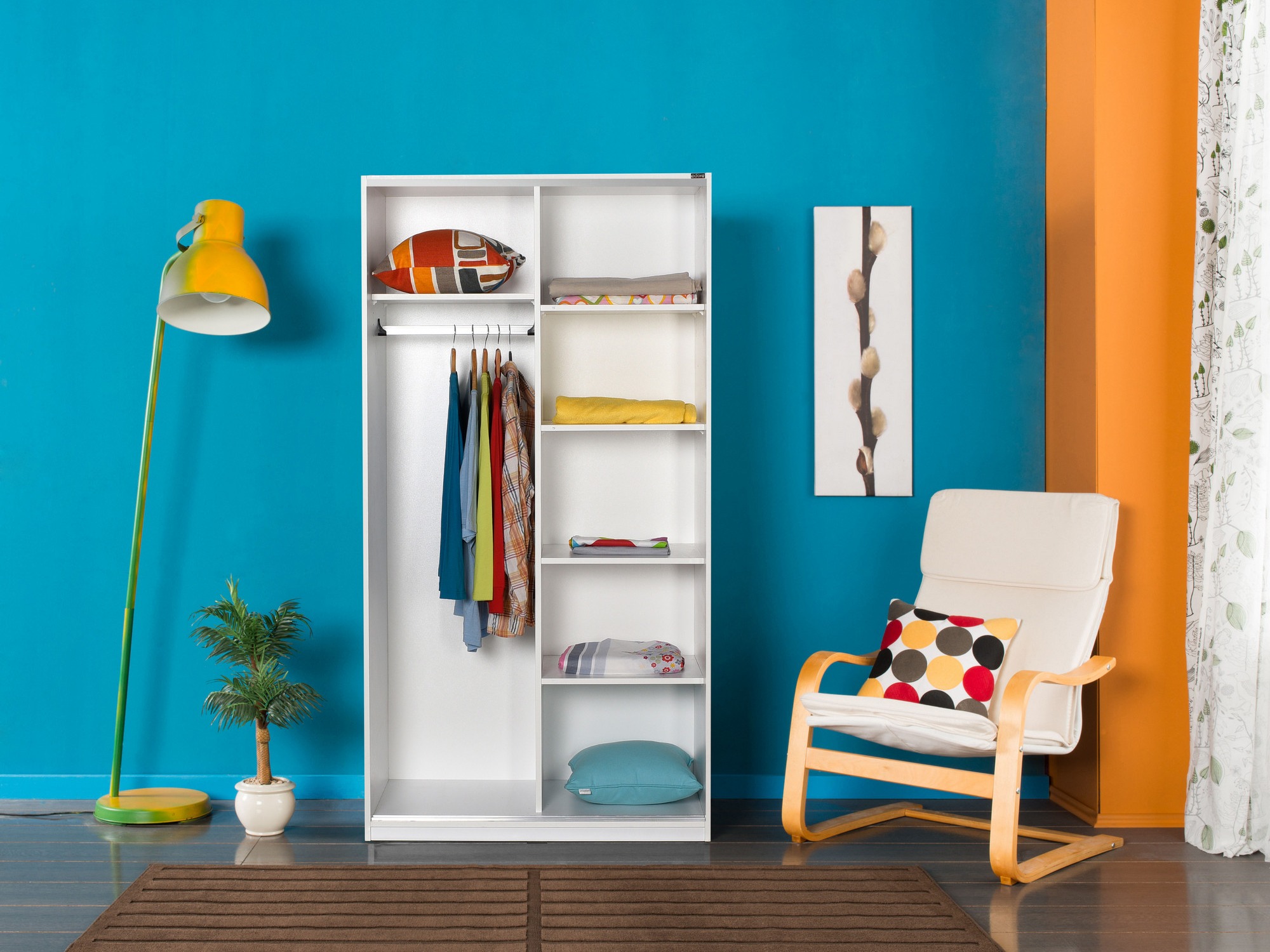 Ντουλάπα Kailua 2708 (Άσπρο)