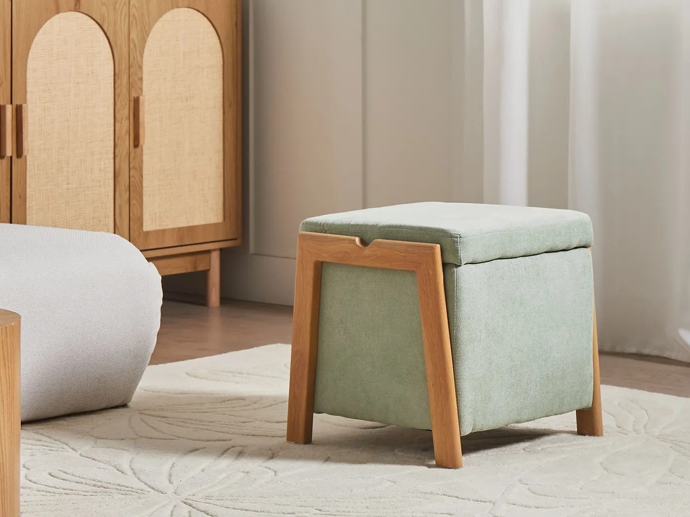 Σκαμπό σαλονιού Berwyn 2916 (Ανοιχτό πράσινο)