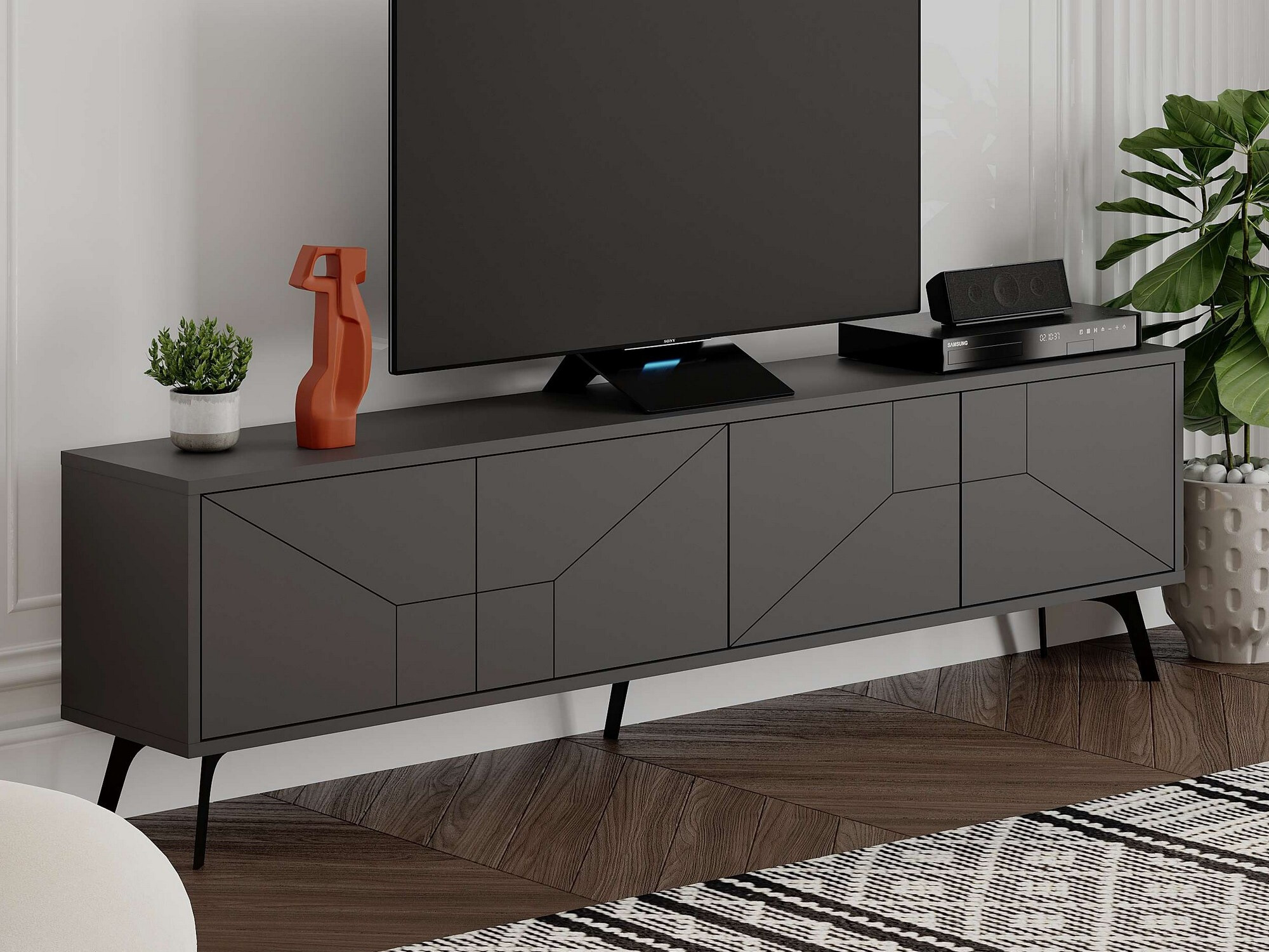 TV stand Kailua 1237 (Anthracite)