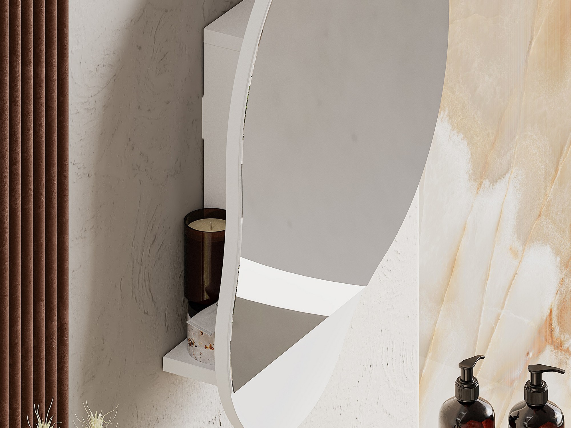 Bathroom mirror cabinet Kailua 2711 (White)