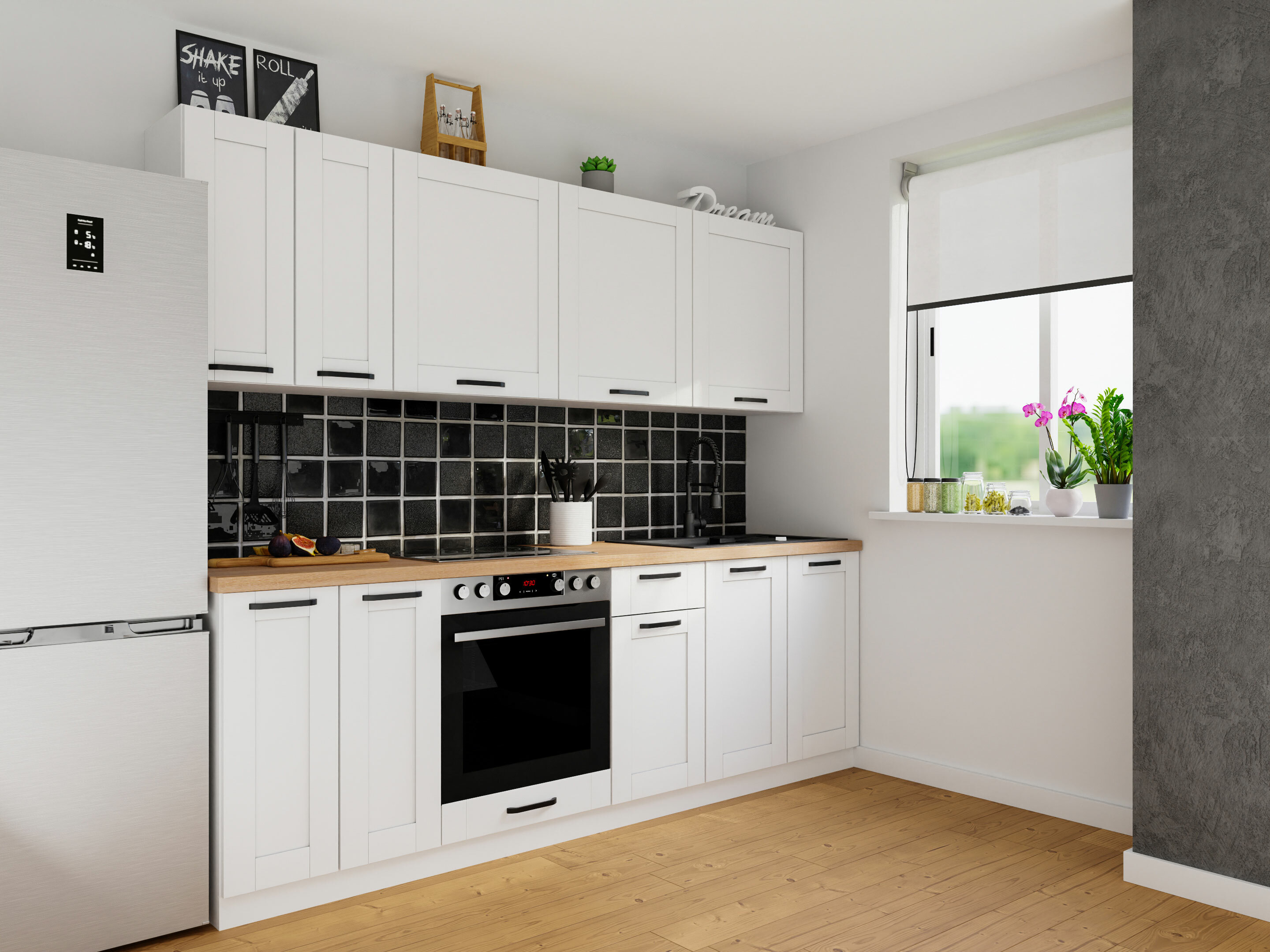 Modular kitchen set Eva White 171