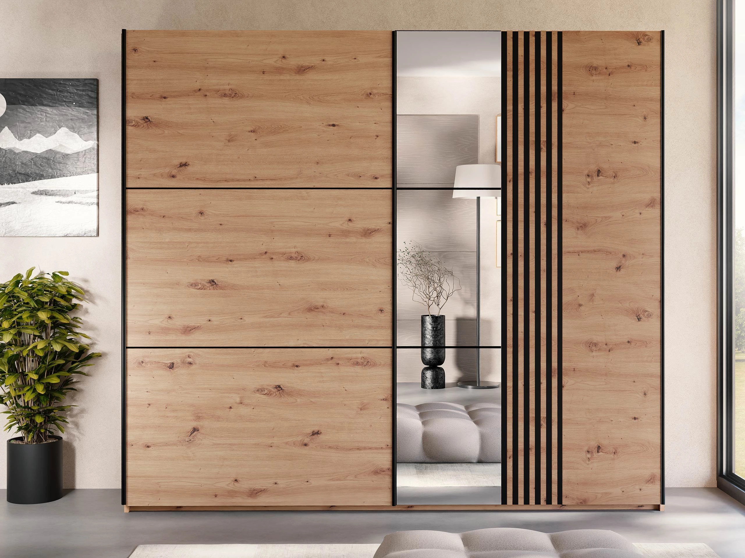 Ντουλάπα Honolulu 254 (Artisan βελανιδιά)