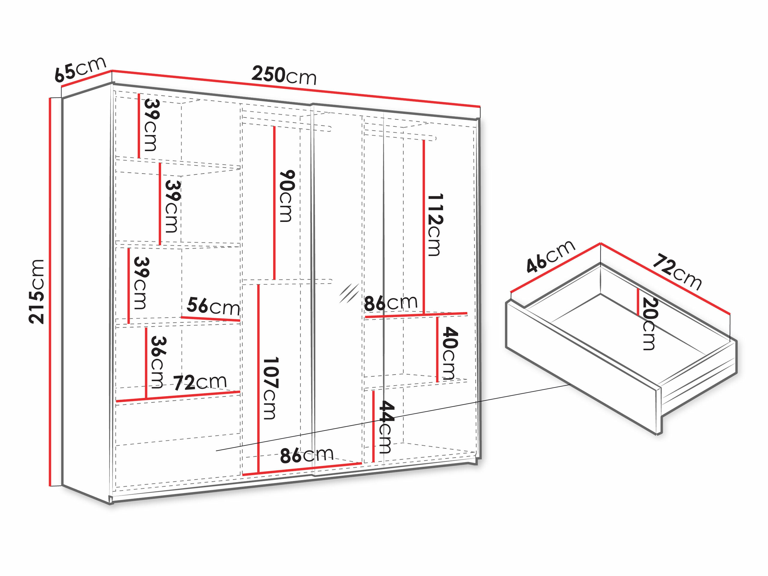 Ντουλάπα Honolulu 254 (Artisan βελανιδιά)