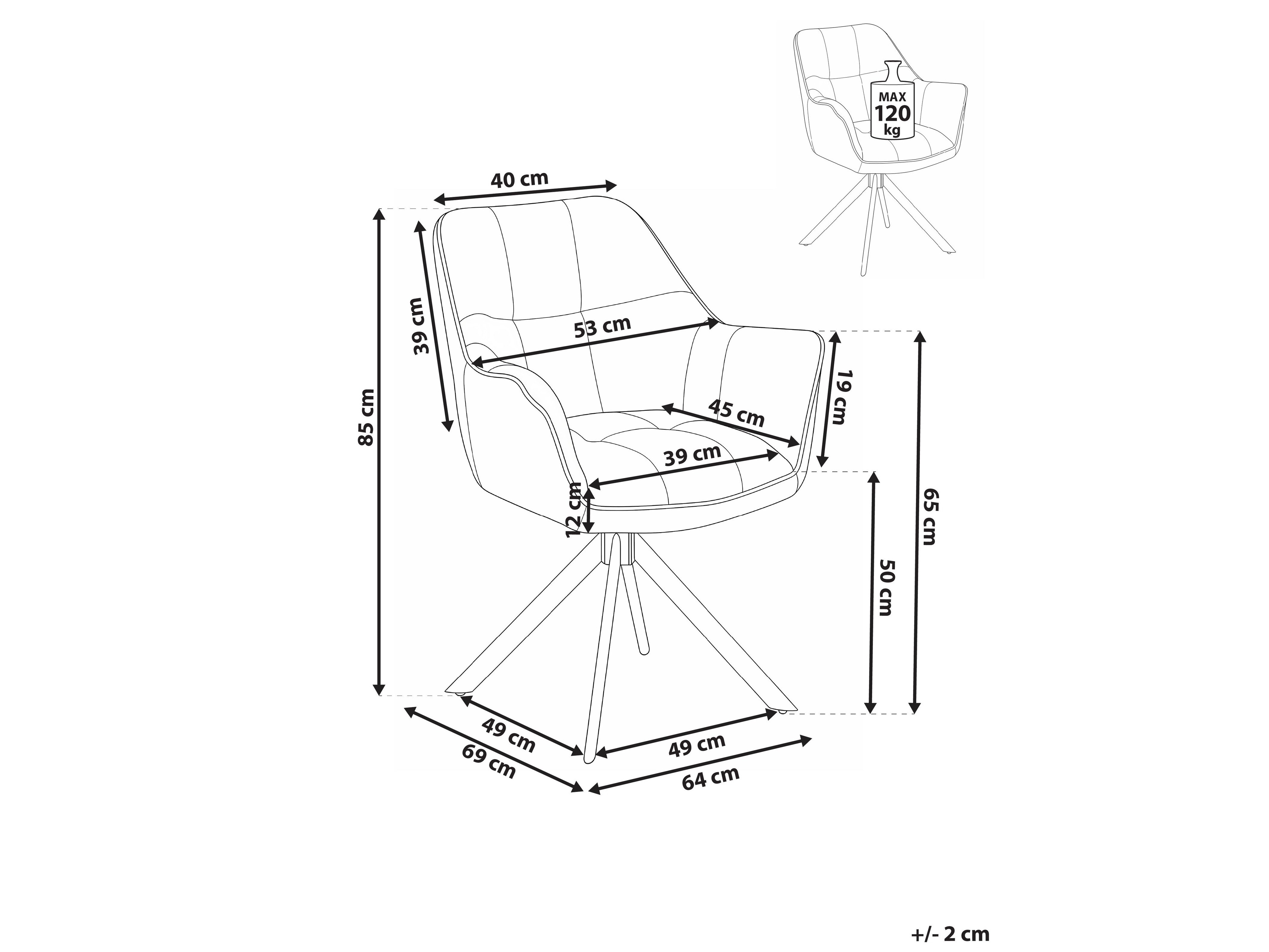 Καρέκλα Berwyn 2922 (Ανοιχτό μπεζ)