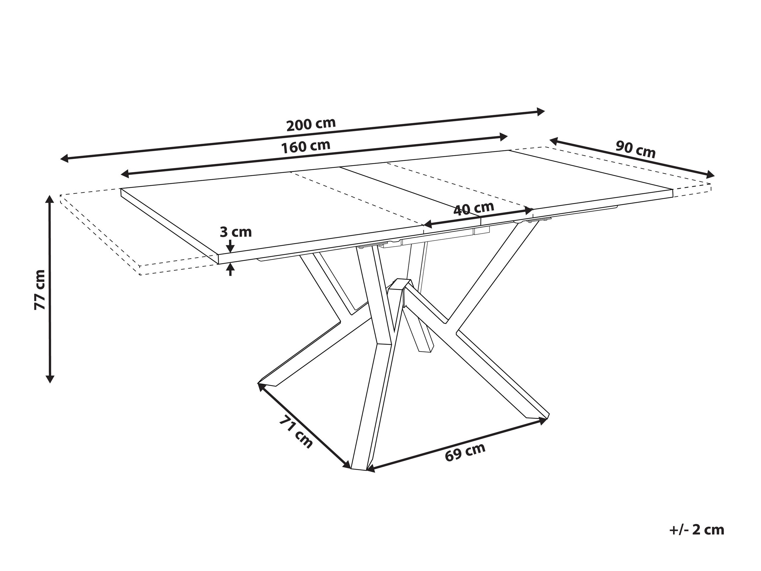 Τραπέζι Berwyn 2923
