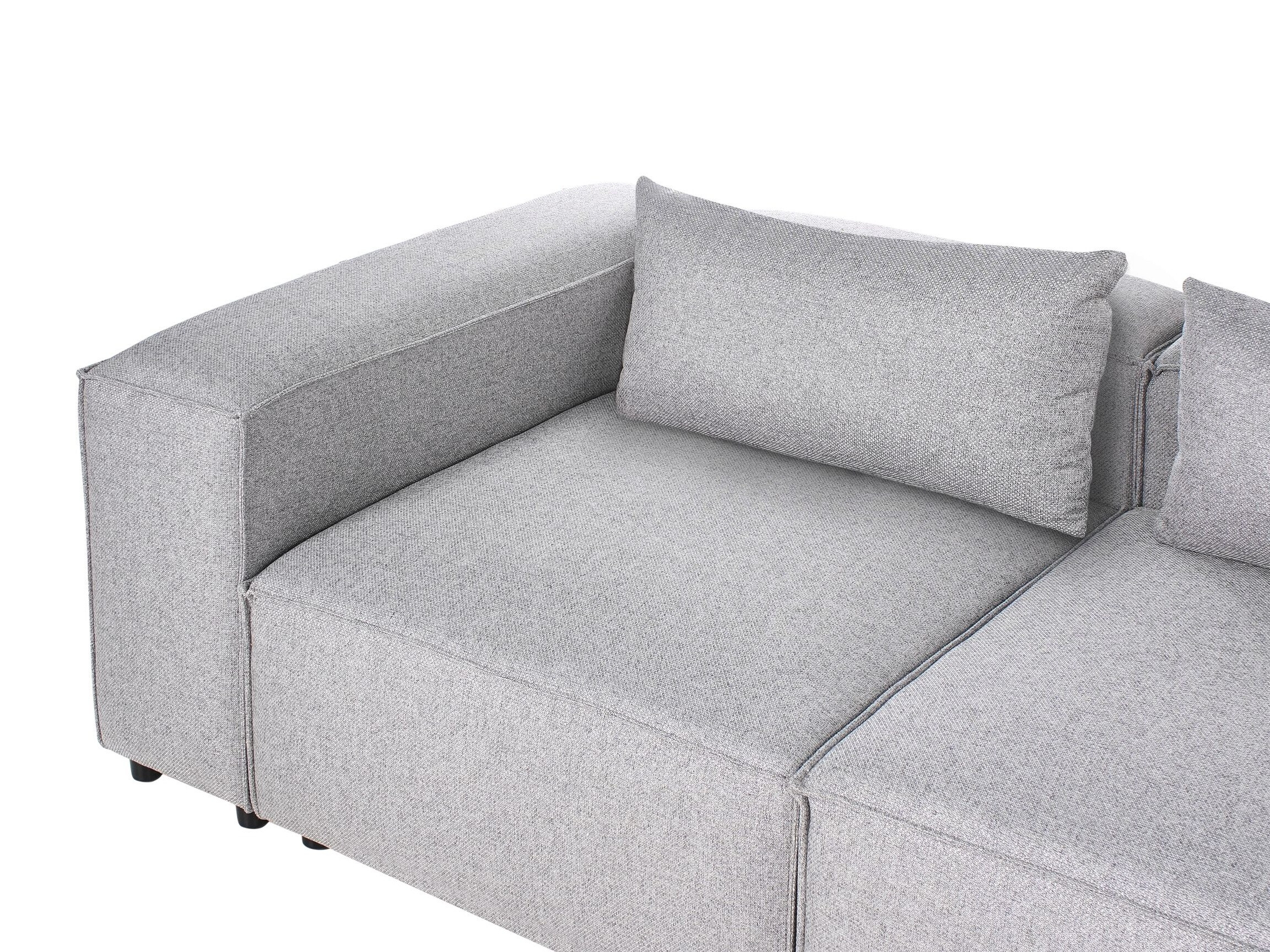 Αρθρωτός γωνιακός καναπές Avialu 100 (Γκρι)