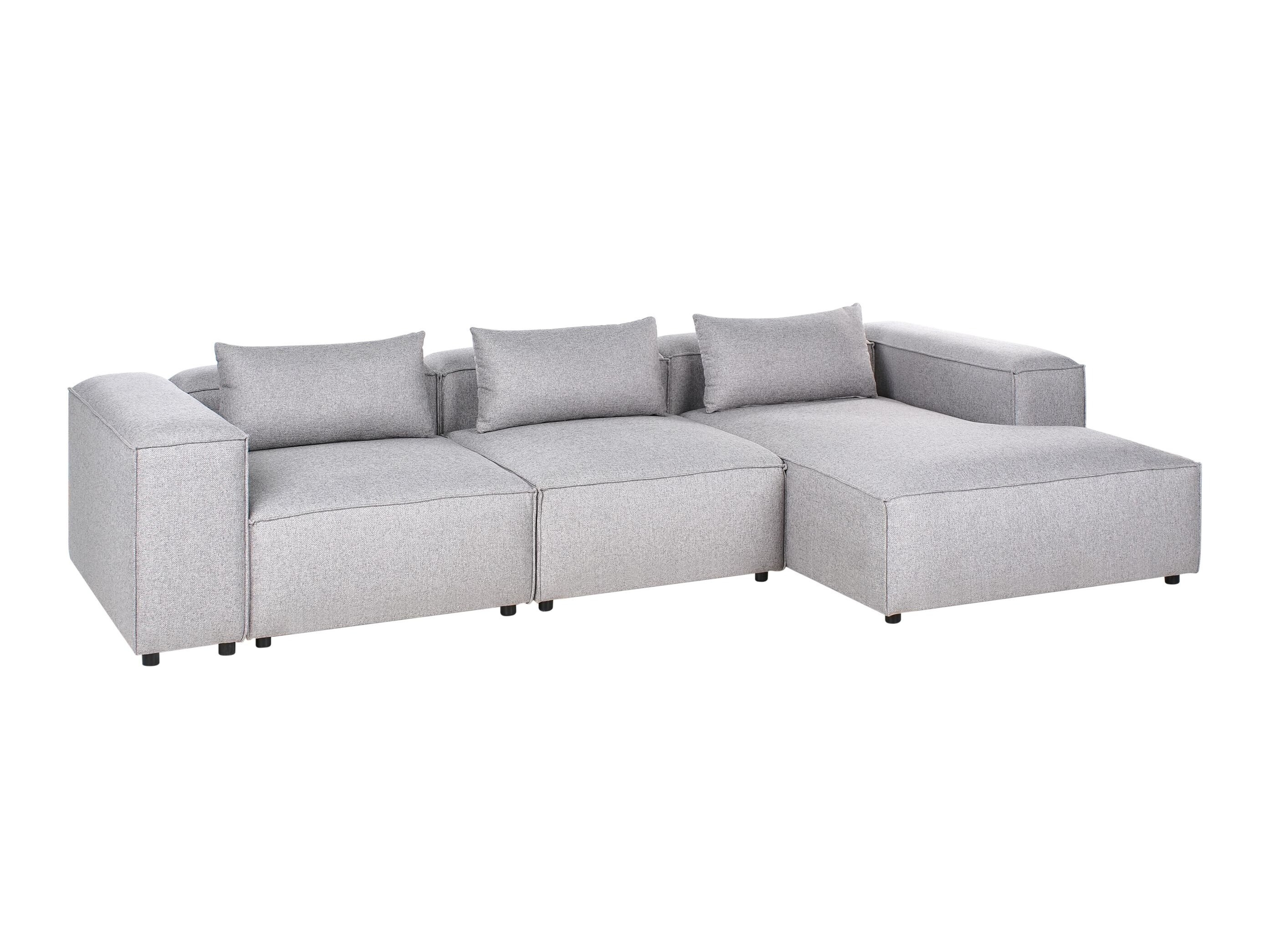 Αρθρωτός γωνιακός καναπές Avialu 100 (Γκρι)