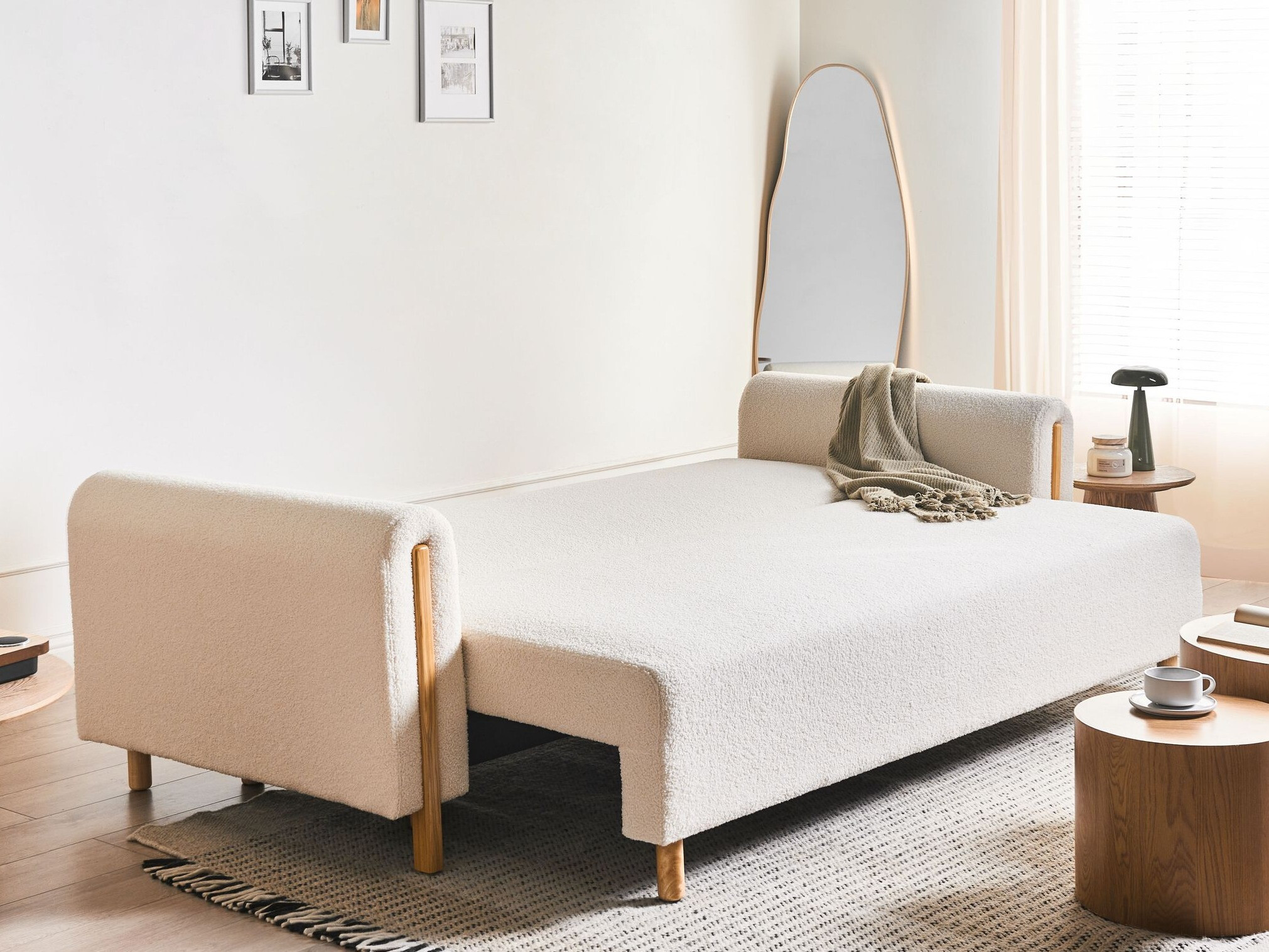 Καναπές-κρεβάτι Berwyn 2936 (Άσπρο)