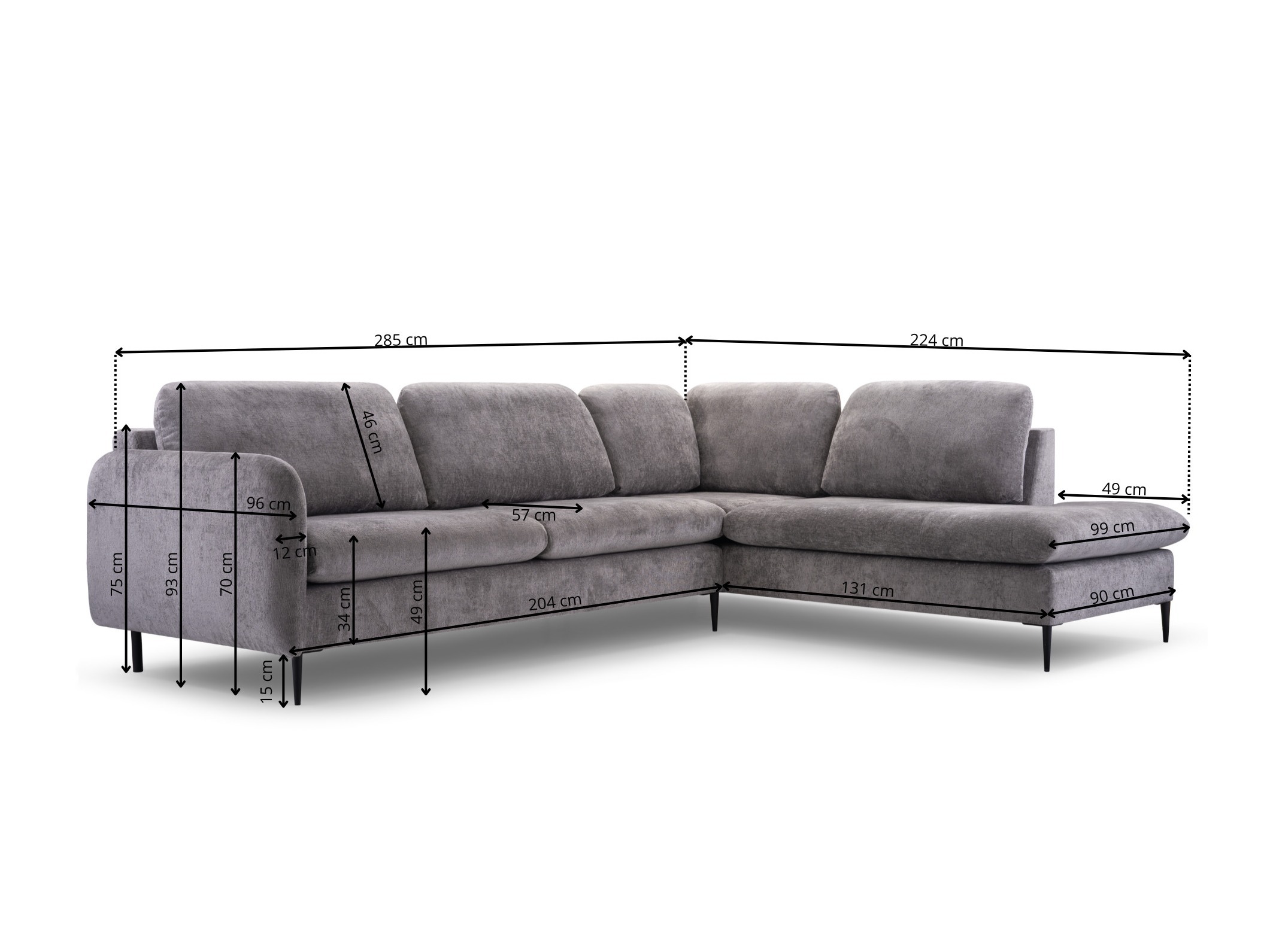 Γωνιακός Καναπές Lufkin 150 (Perfect Harmony 82)