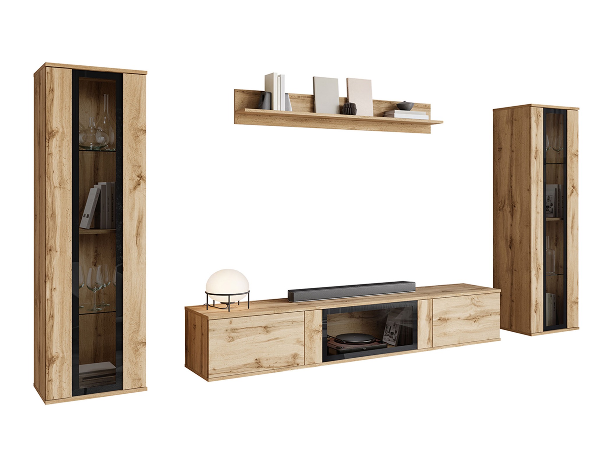 Σετ επίπλων σαλονιού Torcame 103 (Δρυς wotan)