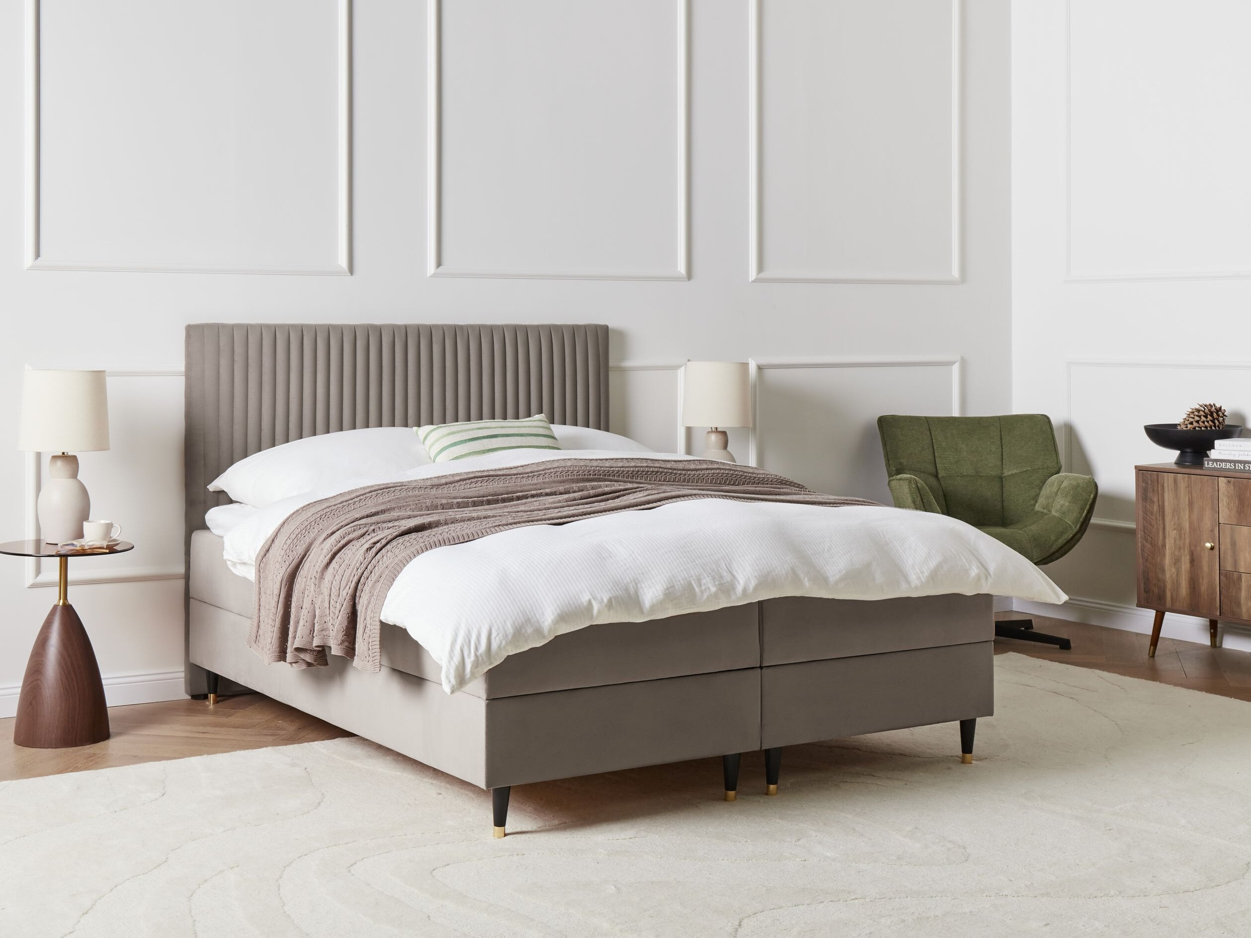 Continental bed Berwyn 2969 (Taupe)