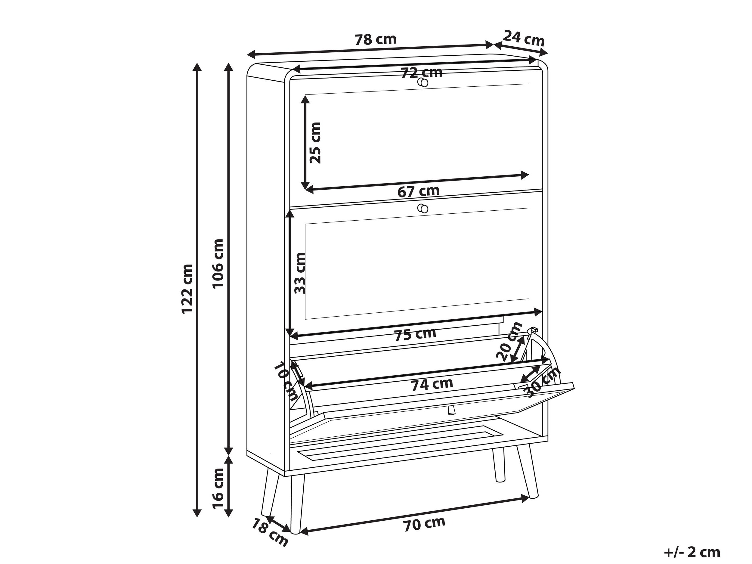 Shoe cabinet Berwyn 2972