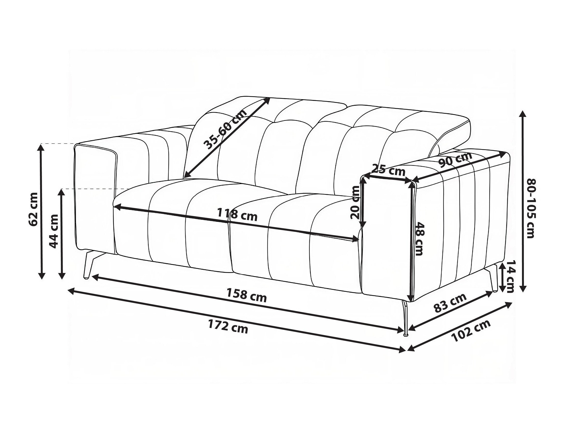 Sofa Berwyn 2947 (Light beige)
