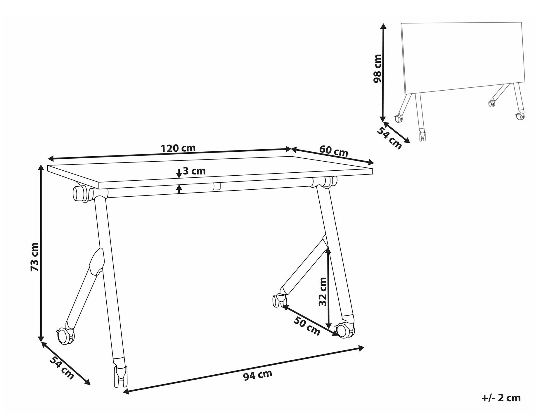 Γραφείο Berwyn 2138 (Ανοιχτό χρώμα ξύλου)