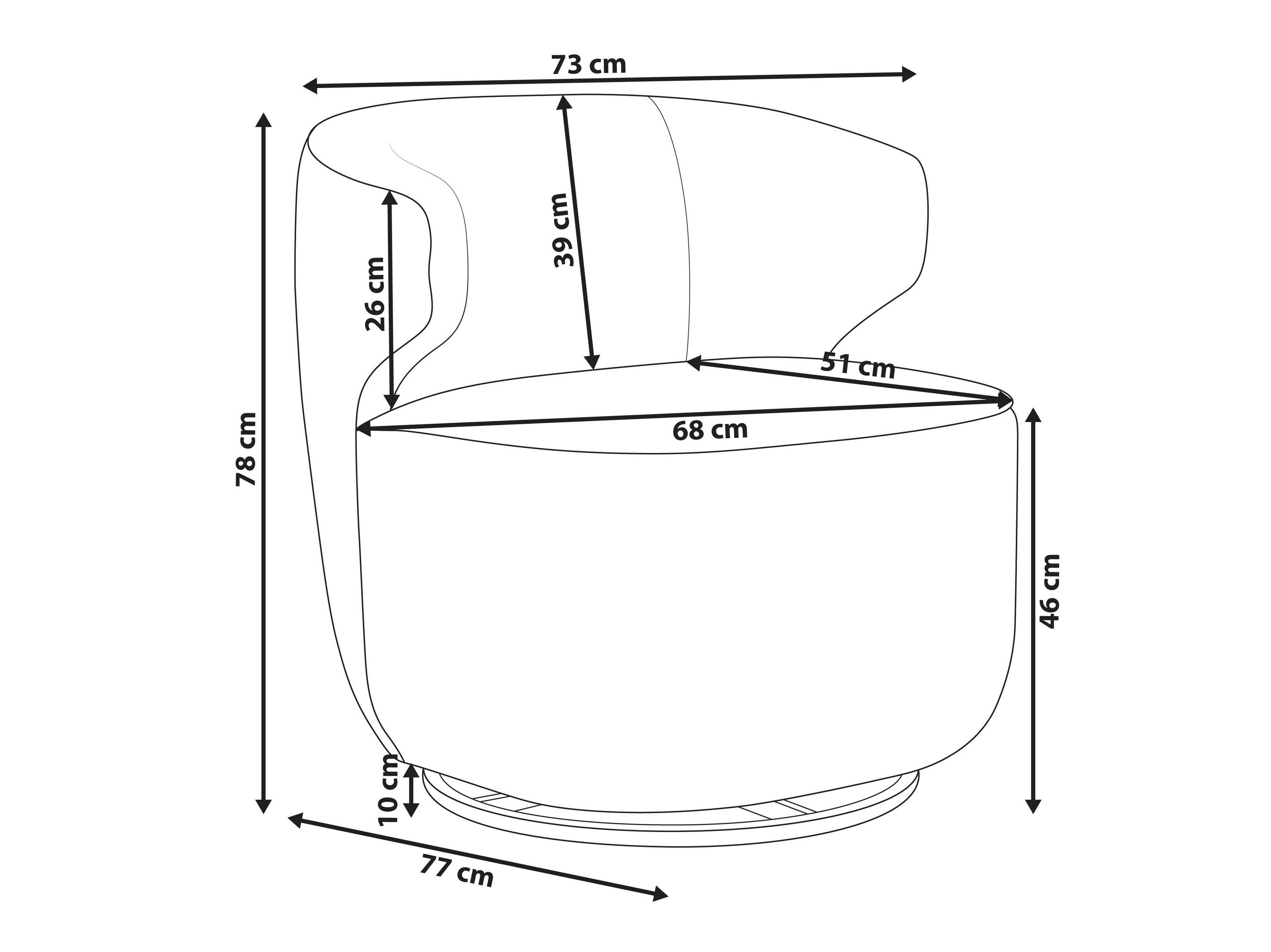 Πολυθρόνα Berwyn 3000 (Άσπρο)