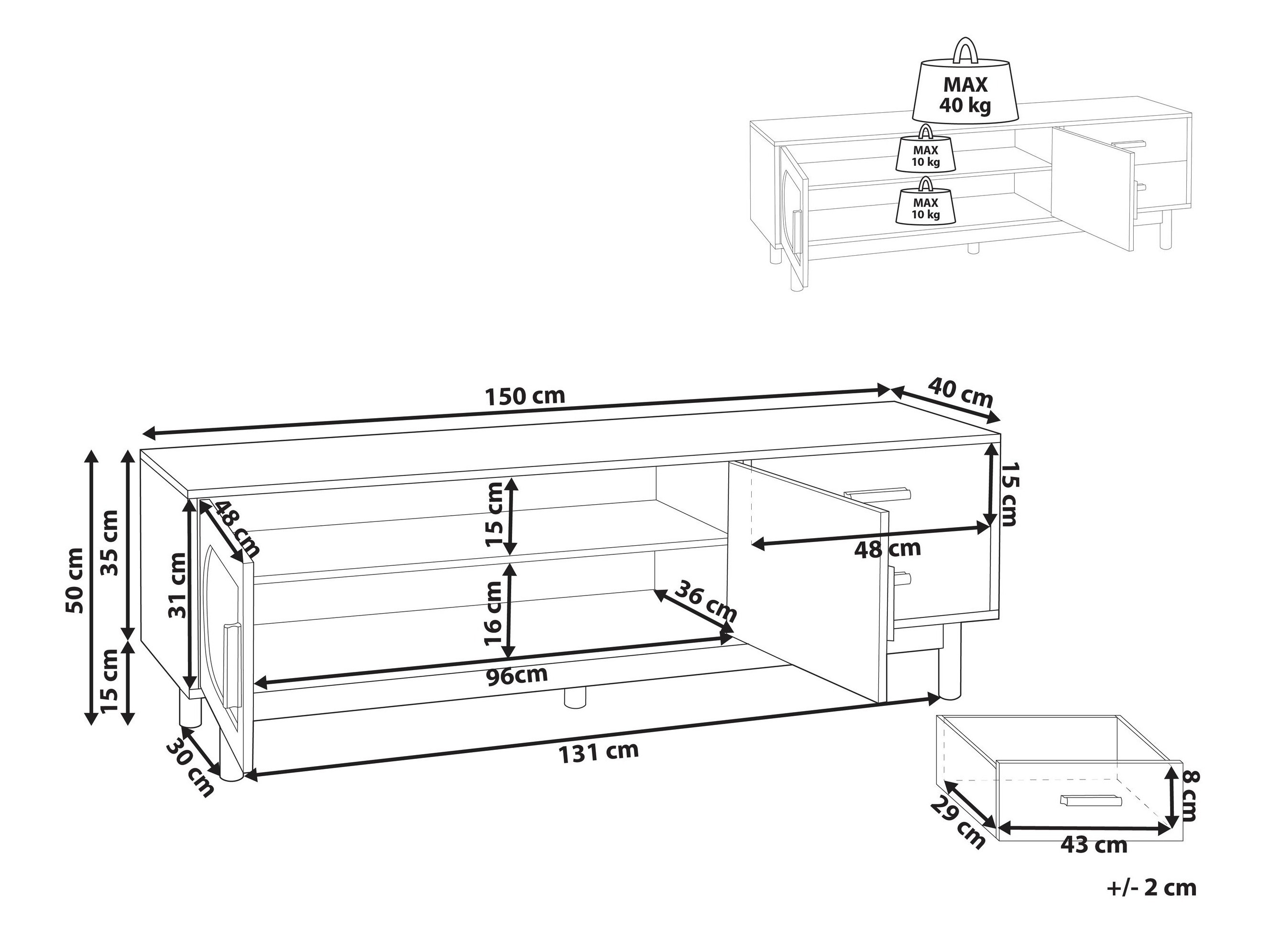 TV stand Cirlua 103