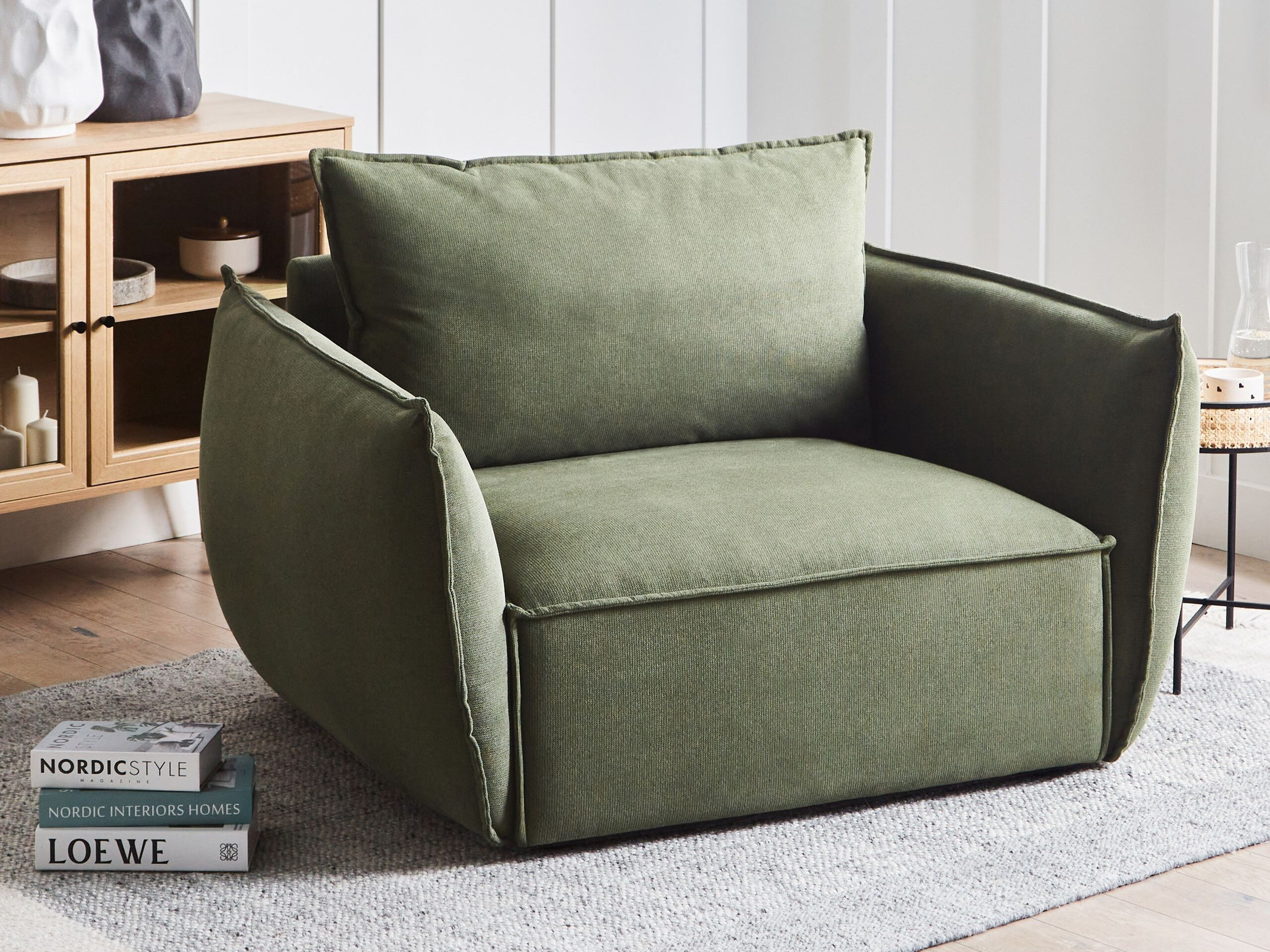 Πολυθρόνα Berwyn 2704 (Σκούρο πράσινο)